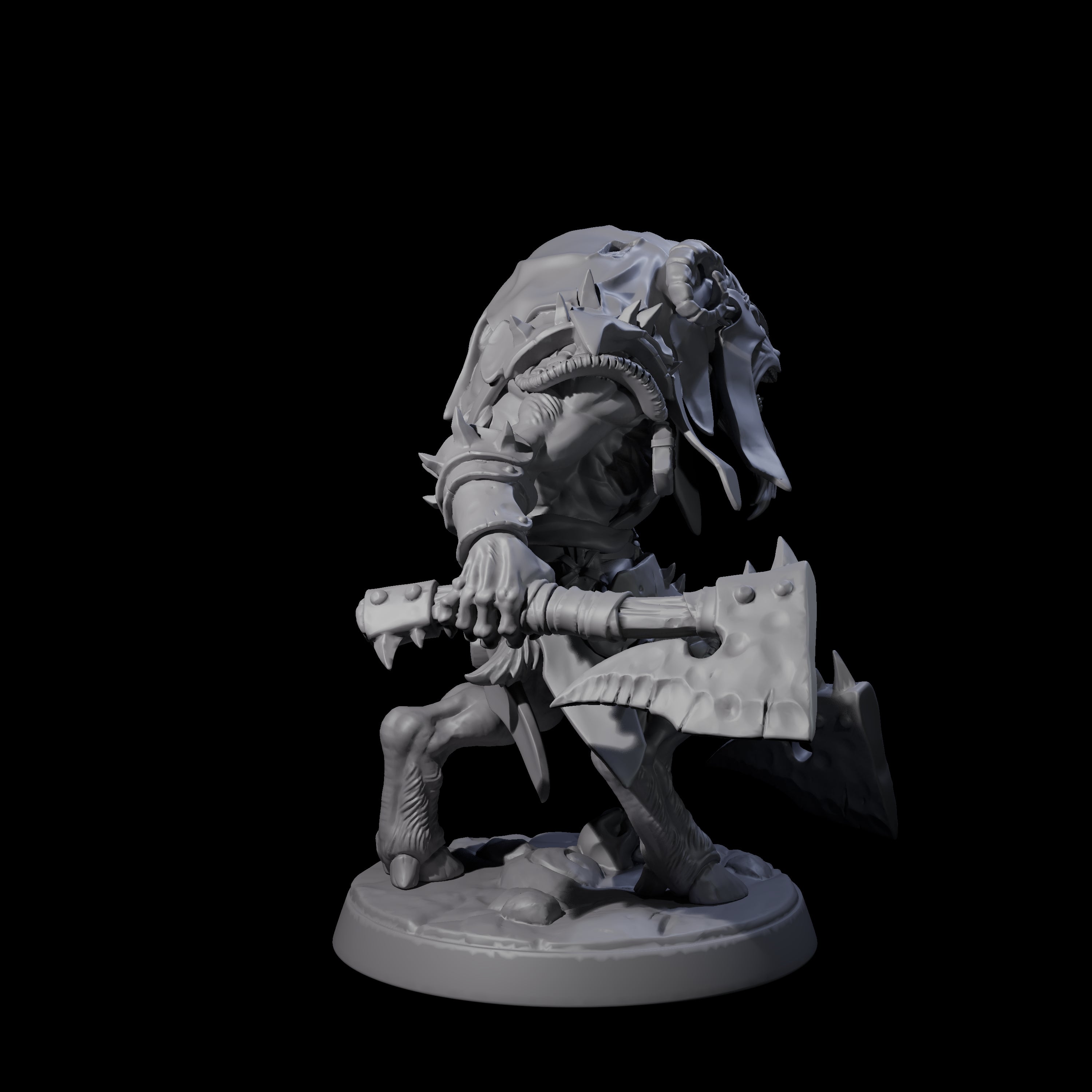 Shadowy Beastman C Miniature for Dungeons and Dragons, Pathfinder or other TTRPGs