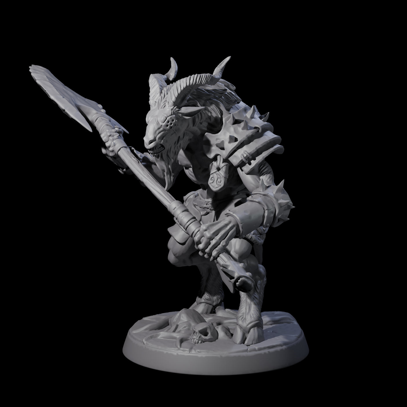 Shadowy Beastman D Miniature for Dungeons and Dragons, Pathfinder or other TTRPGs