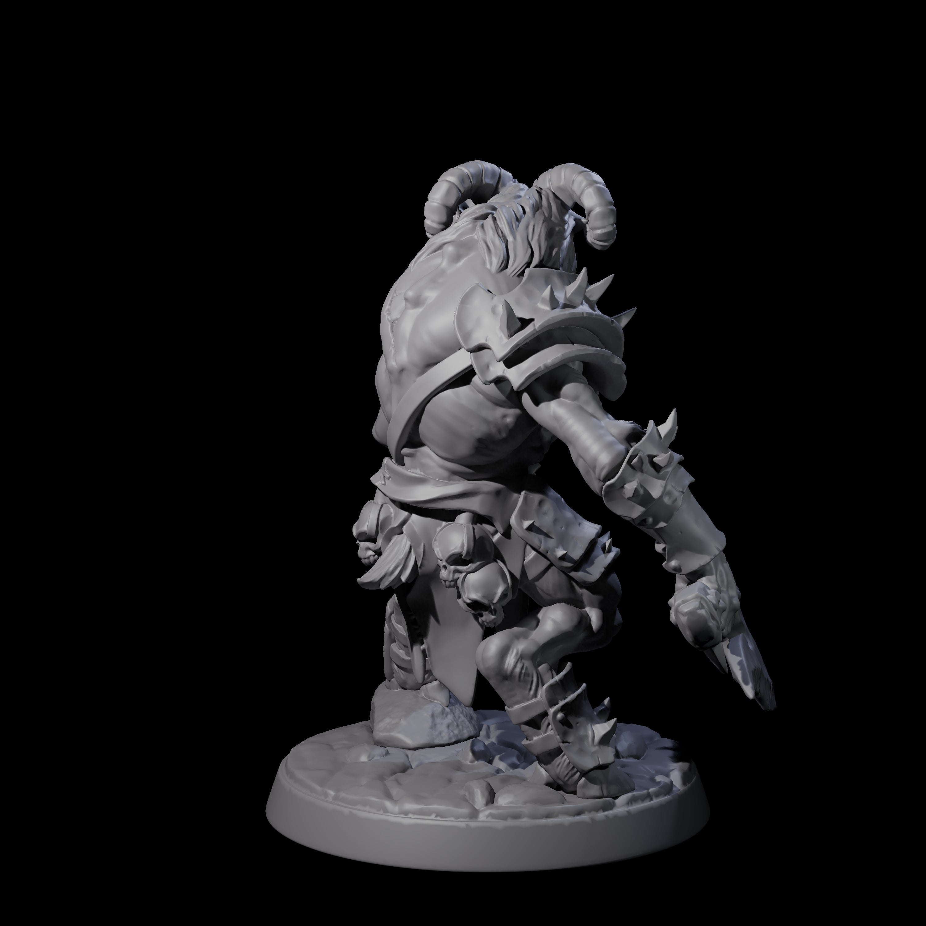 Shadowy Beastman F Miniature for Dungeons and Dragons, Pathfinder or other TTRPGs