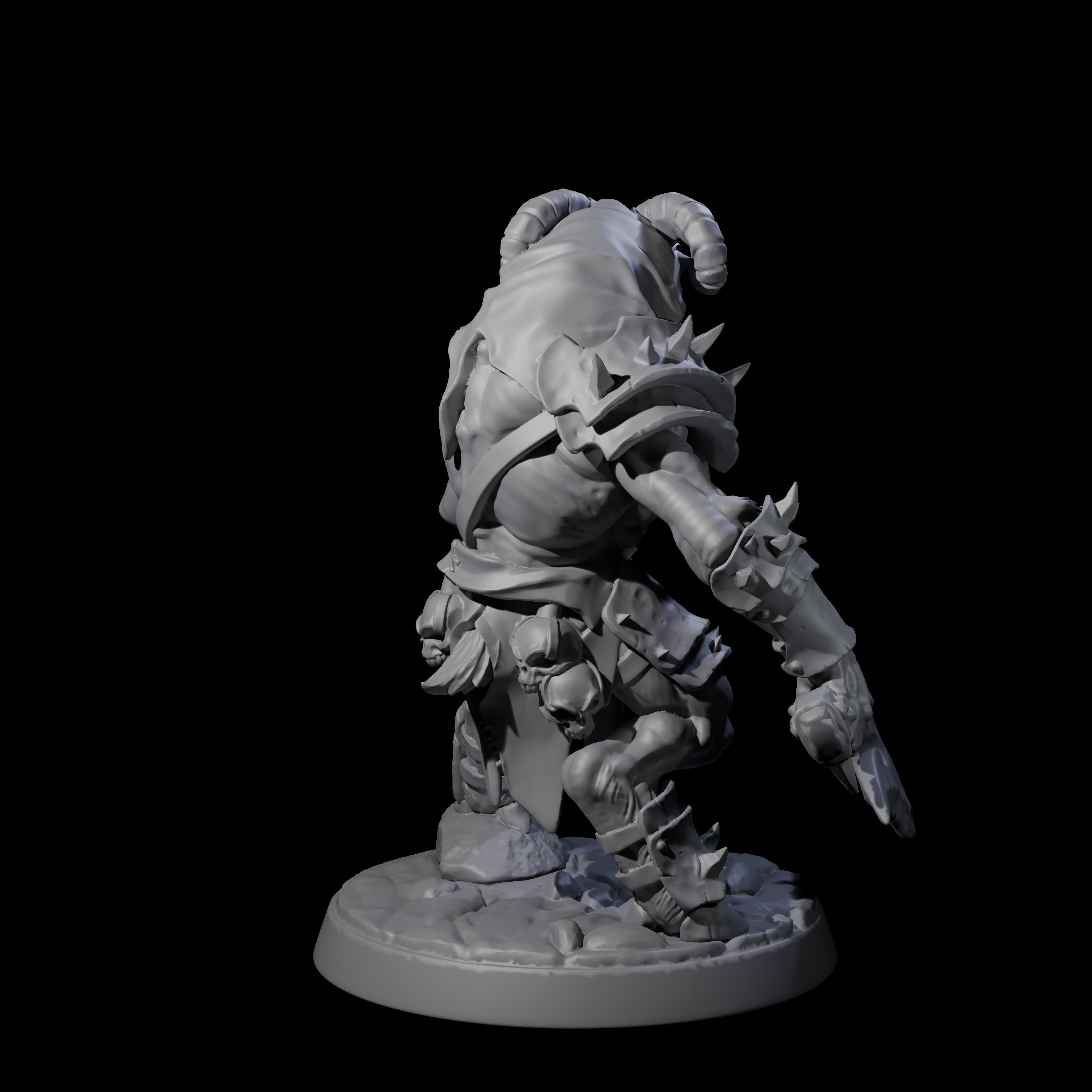 Shadowy Beastman F Miniature for Dungeons and Dragons, Pathfinder or other TTRPGs