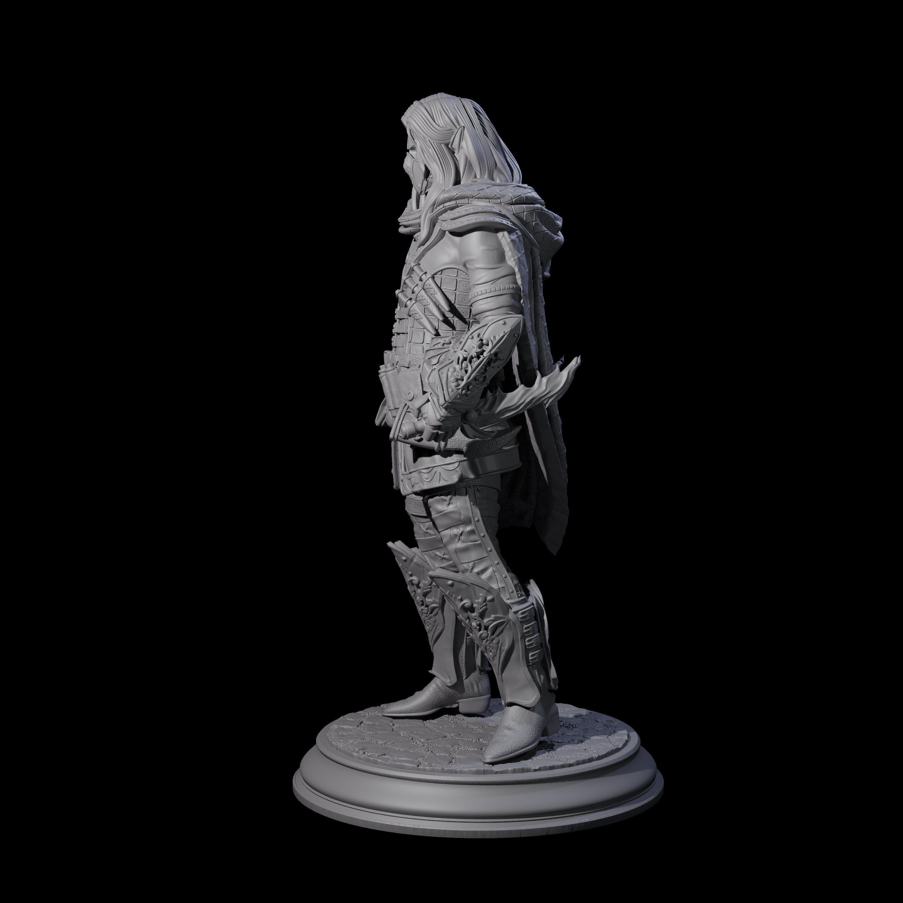 Shadowy Masked Rogue Miniature for Dungeons and Dragons, Pathfinder or other TTRPGs