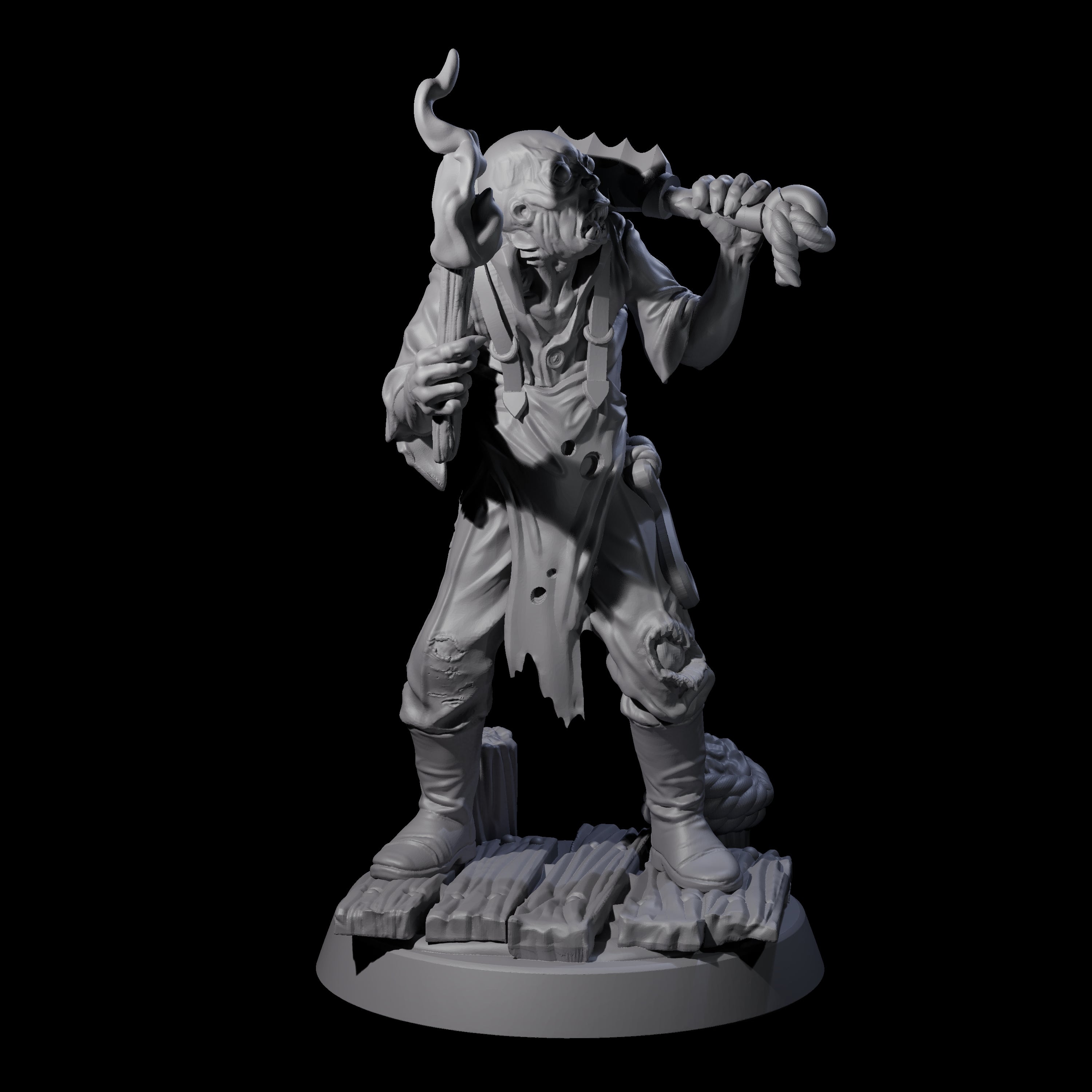 Shambling Human Cultist Miniature for Dungeons and Dragons, Pathfinder or other TTRPGs