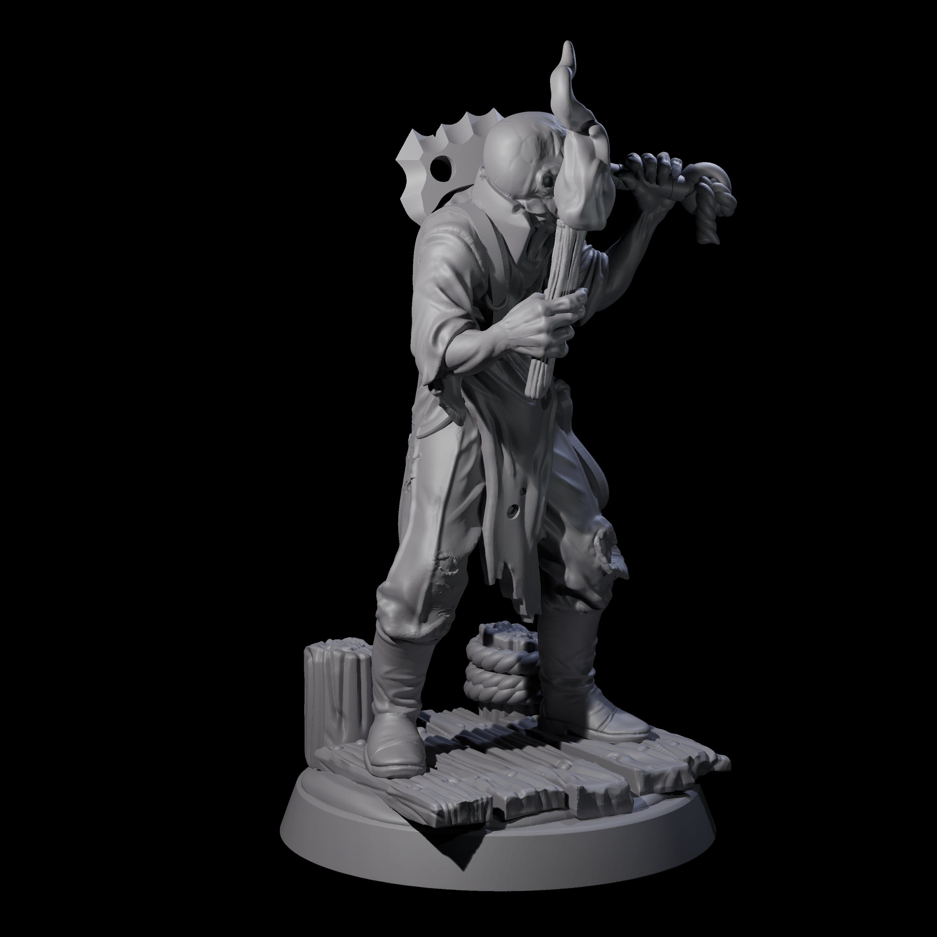 Shambling Human Cultist Miniature for Dungeons and Dragons, Pathfinder or other TTRPGs