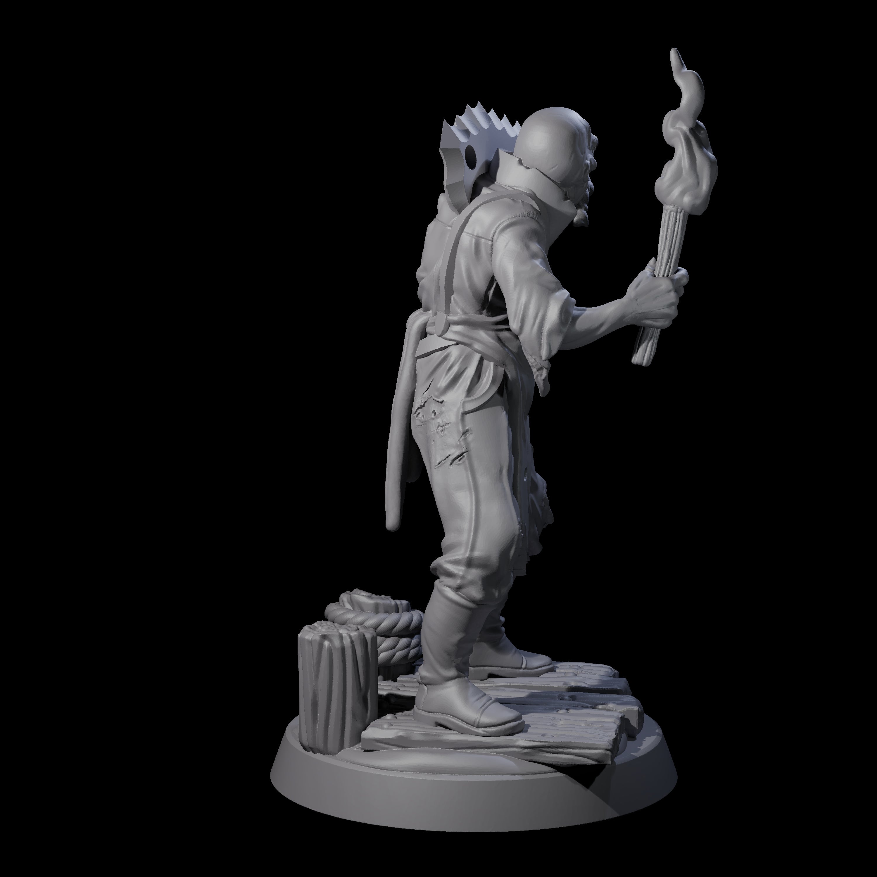 Shambling Human Cultist Miniature for Dungeons and Dragons, Pathfinder or other TTRPGs