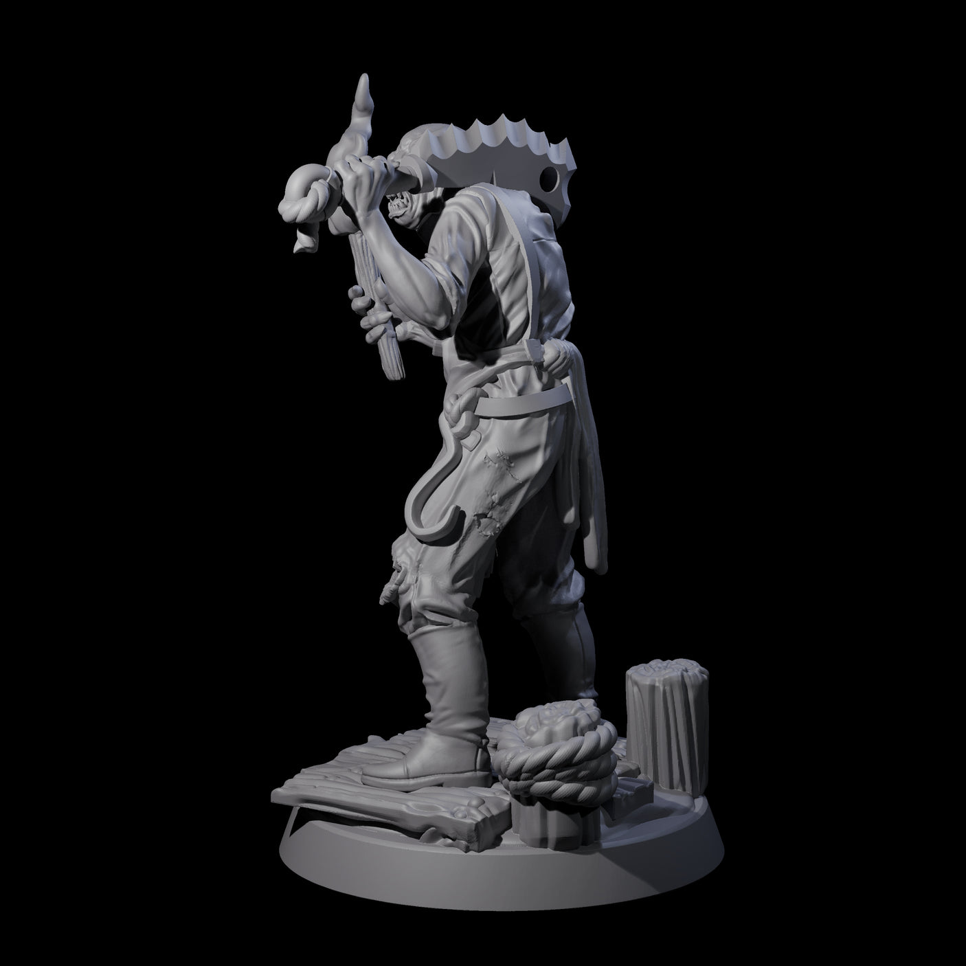 Shambling Human Cultist Miniature for Dungeons and Dragons, Pathfinder or other TTRPGs