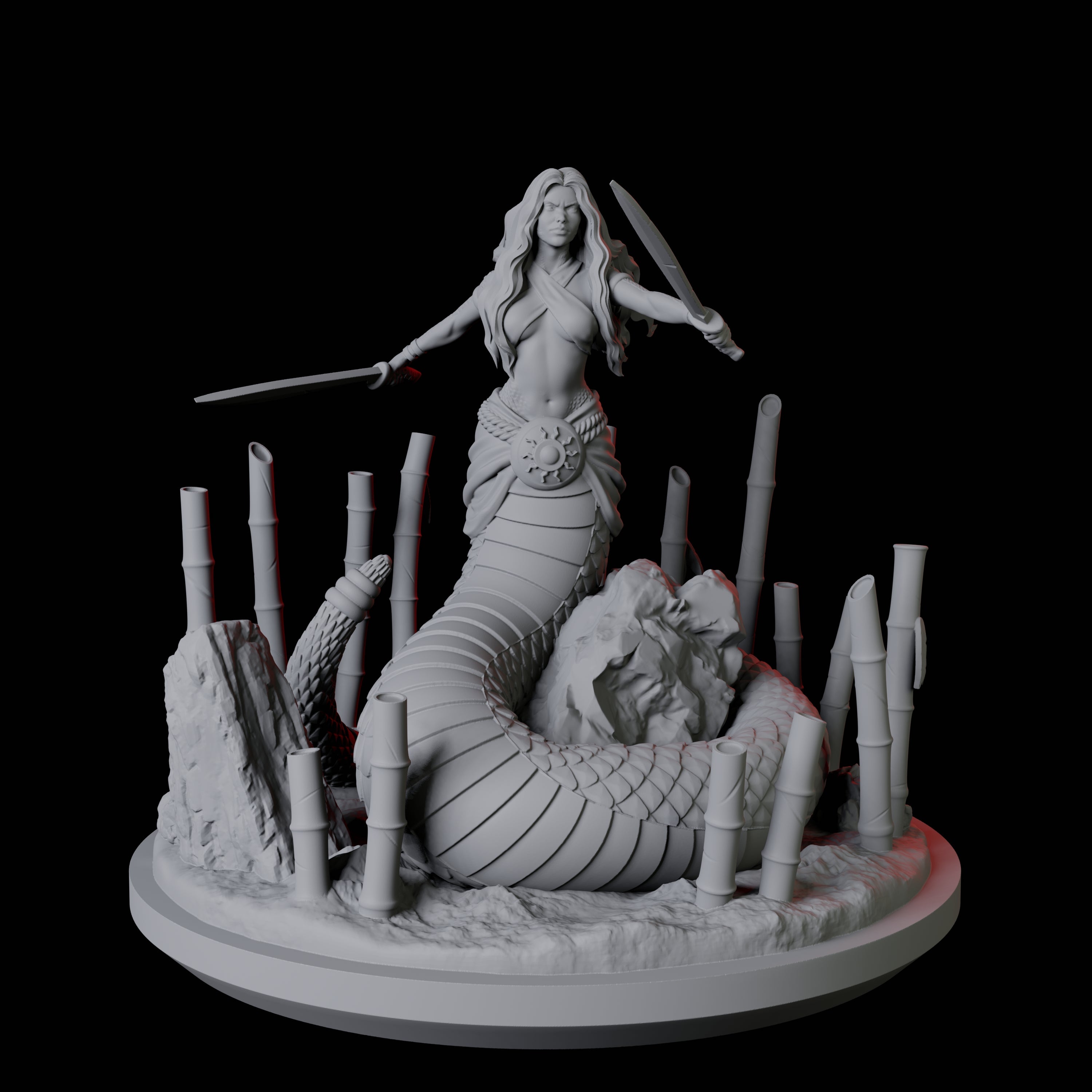 Shape Changing Yuan-Ti Abomination Miniature for Dungeons and Dragons, Pathfinder or other TTRPGs