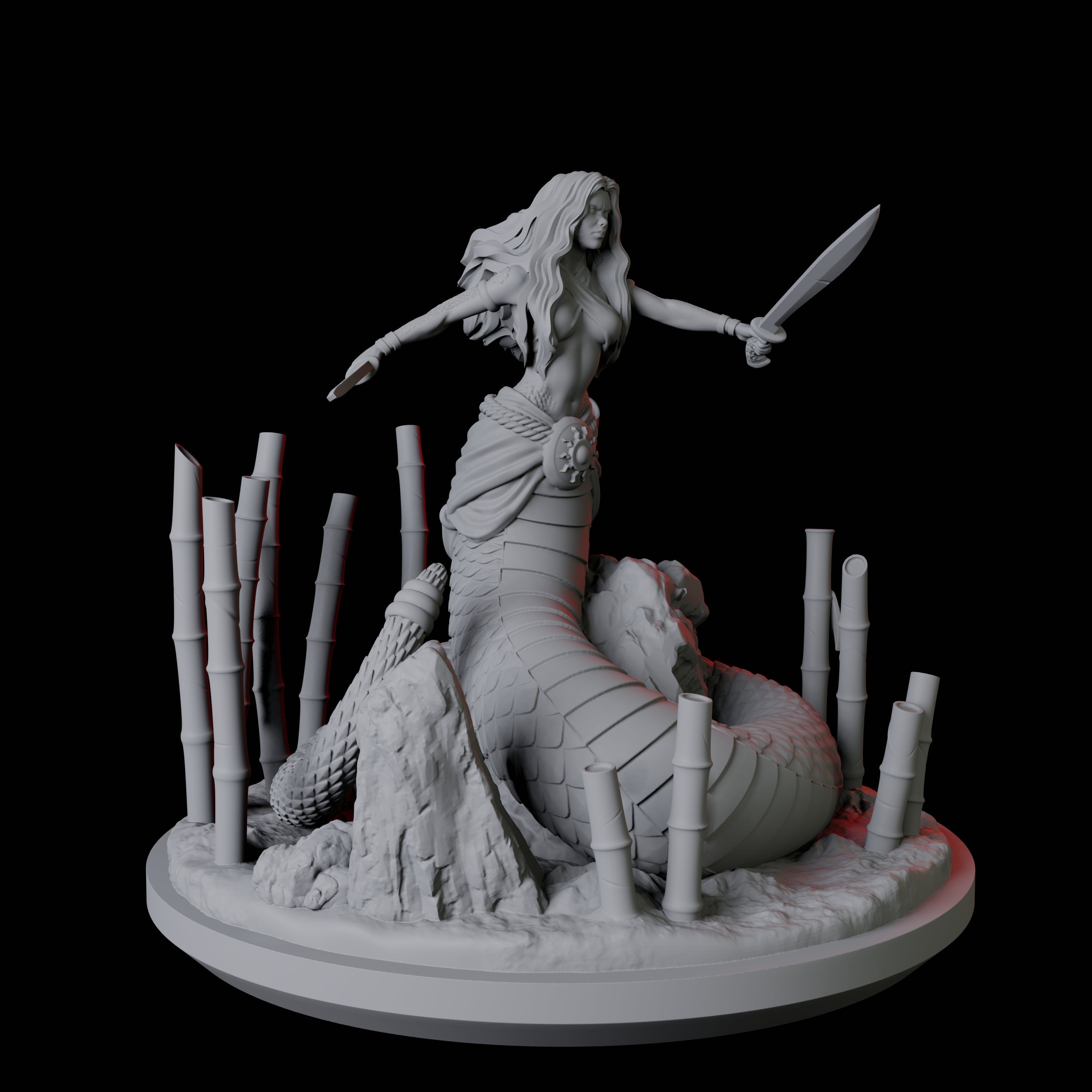 Shape Changing Yuan-Ti Abomination Miniature for Dungeons and Dragons, Pathfinder or other TTRPGs
