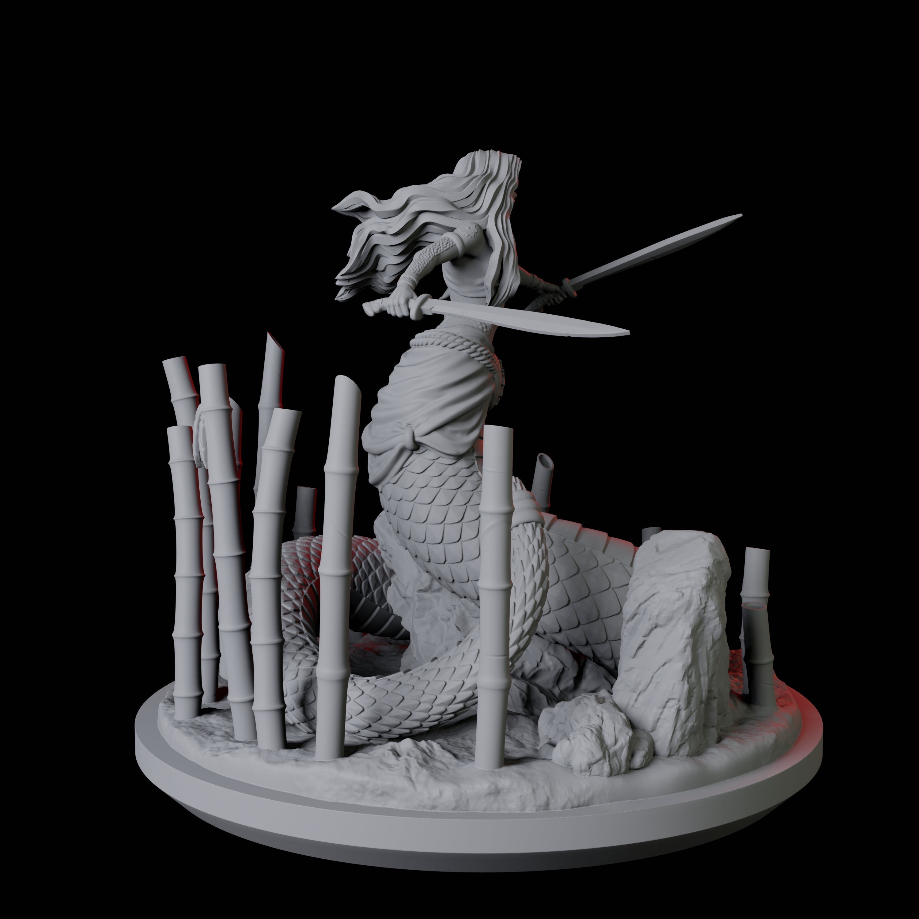 Shape Changing Yuan-Ti Abomination Miniature for Dungeons and Dragons, Pathfinder or other TTRPGs