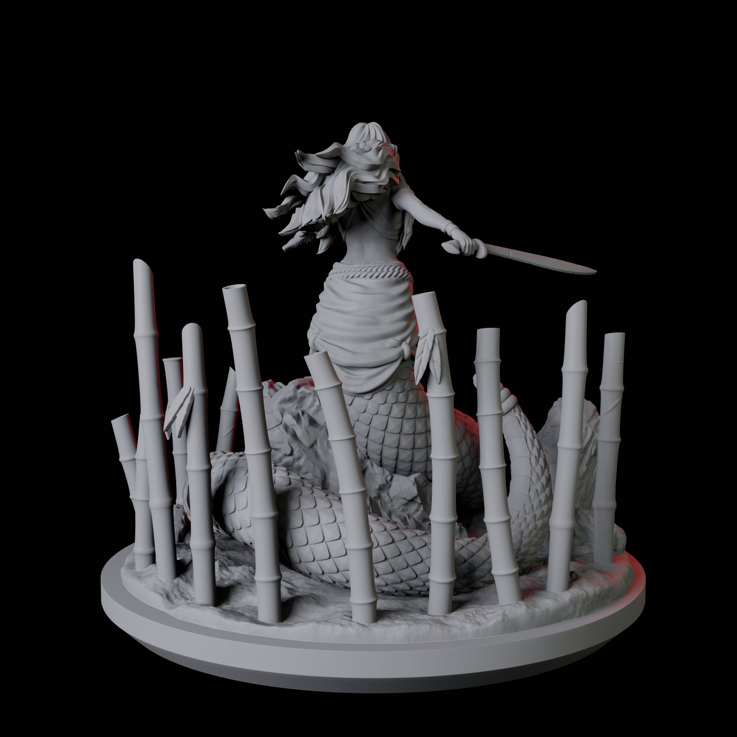 Shape Changing Yuan-Ti Abomination Miniature for Dungeons and Dragons, Pathfinder or other TTRPGs