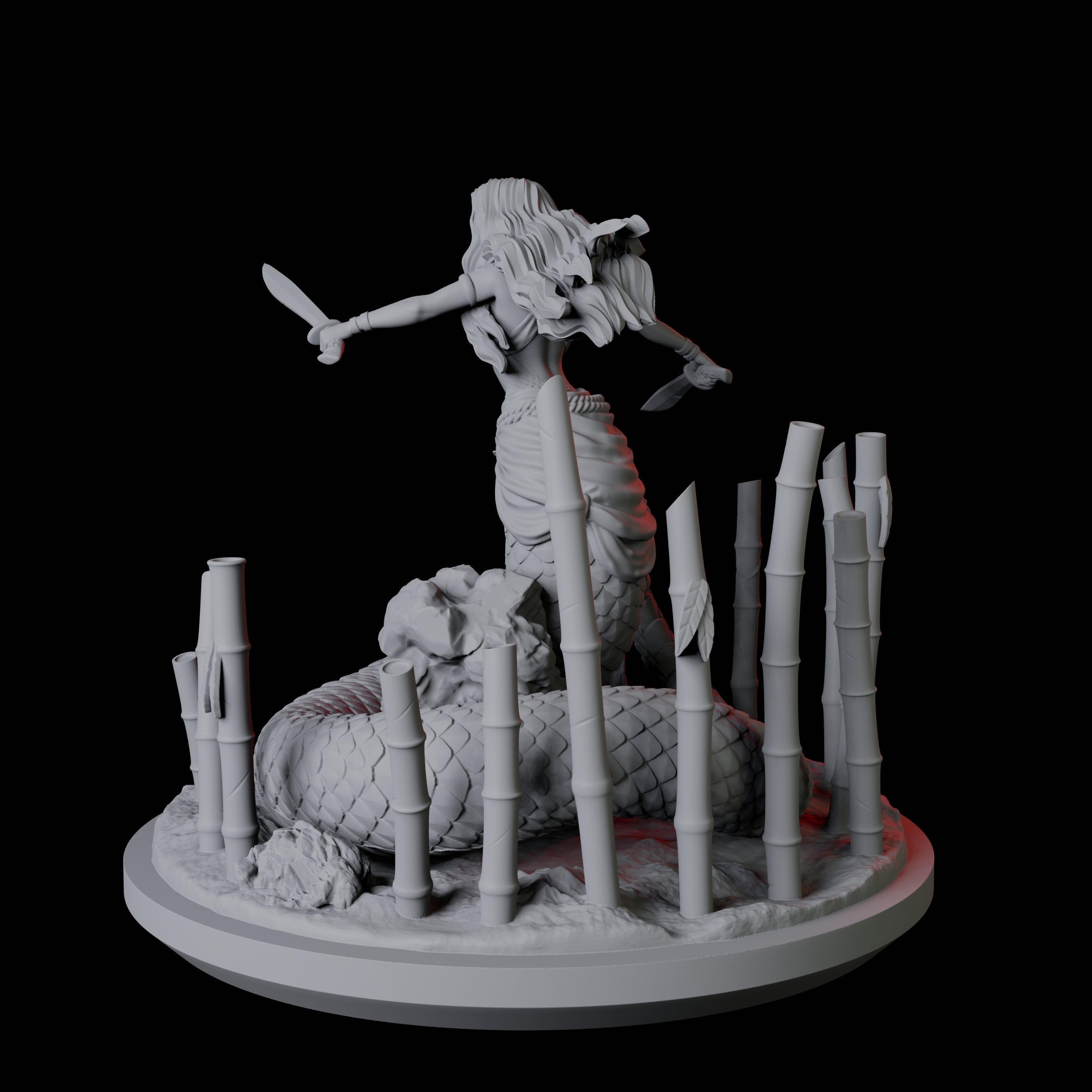 Shape Changing Yuan-Ti Abomination Miniature for Dungeons and Dragons, Pathfinder or other TTRPGs