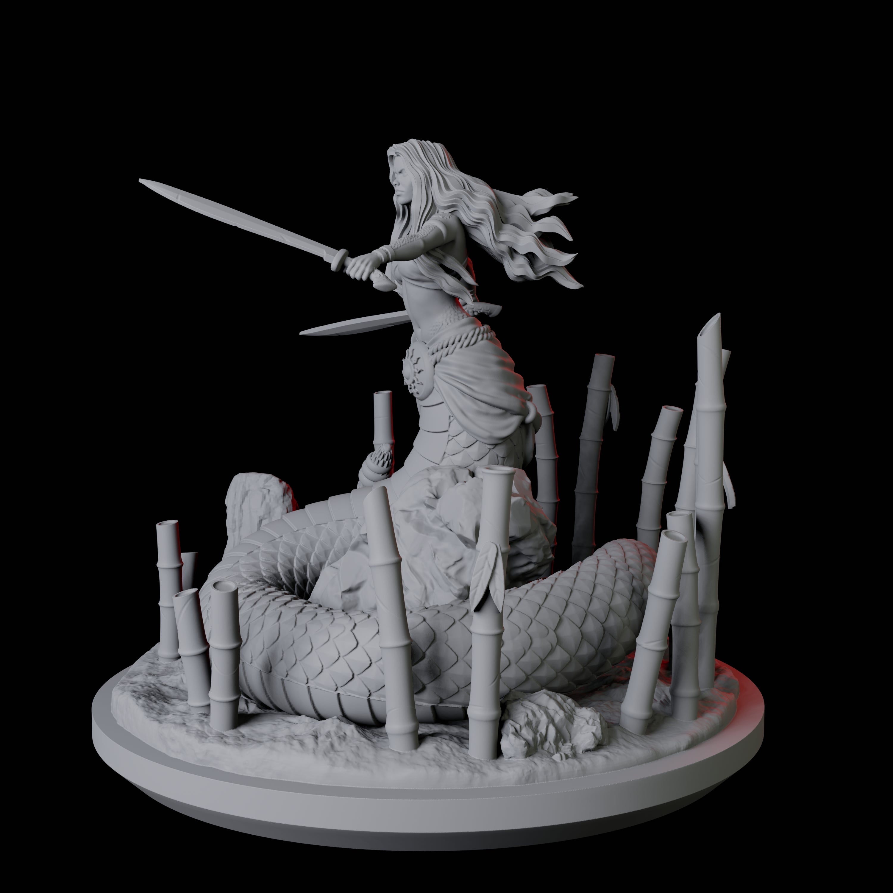 Shape Changing Yuan-Ti Abomination Miniature for Dungeons and Dragons, Pathfinder or other TTRPGs