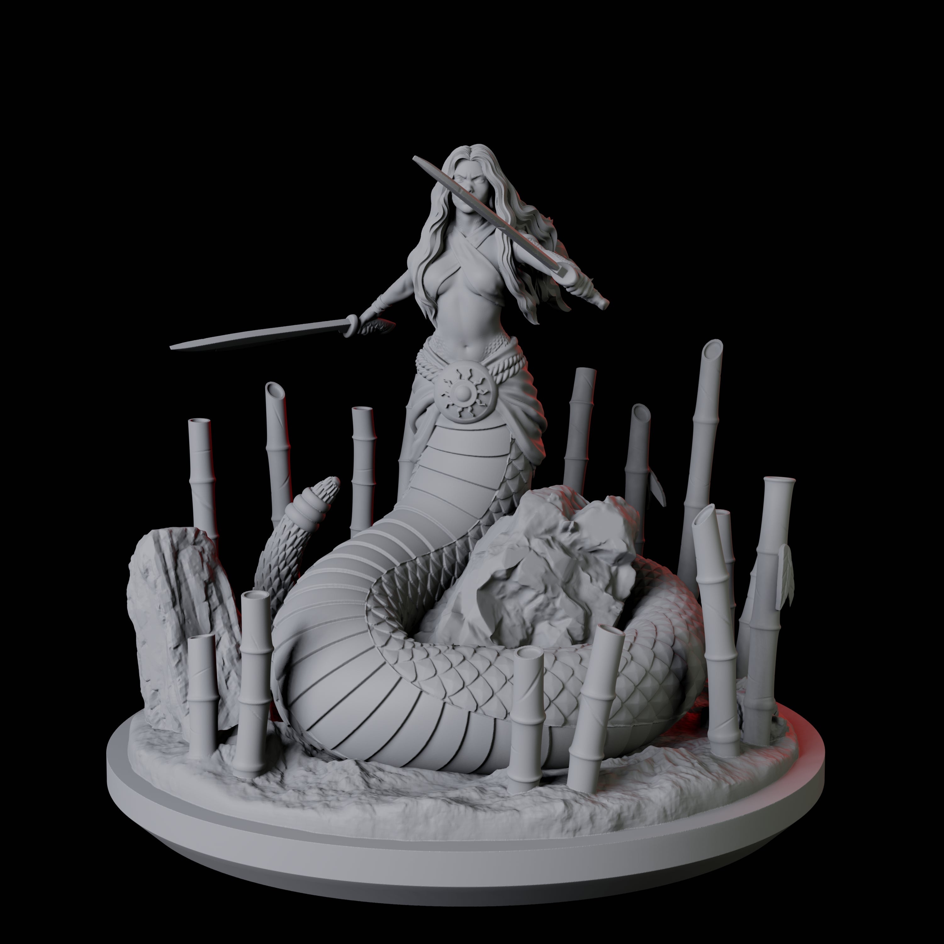 Shape Changing Yuan-Ti Abomination Miniature for Dungeons and Dragons, Pathfinder or other TTRPGs