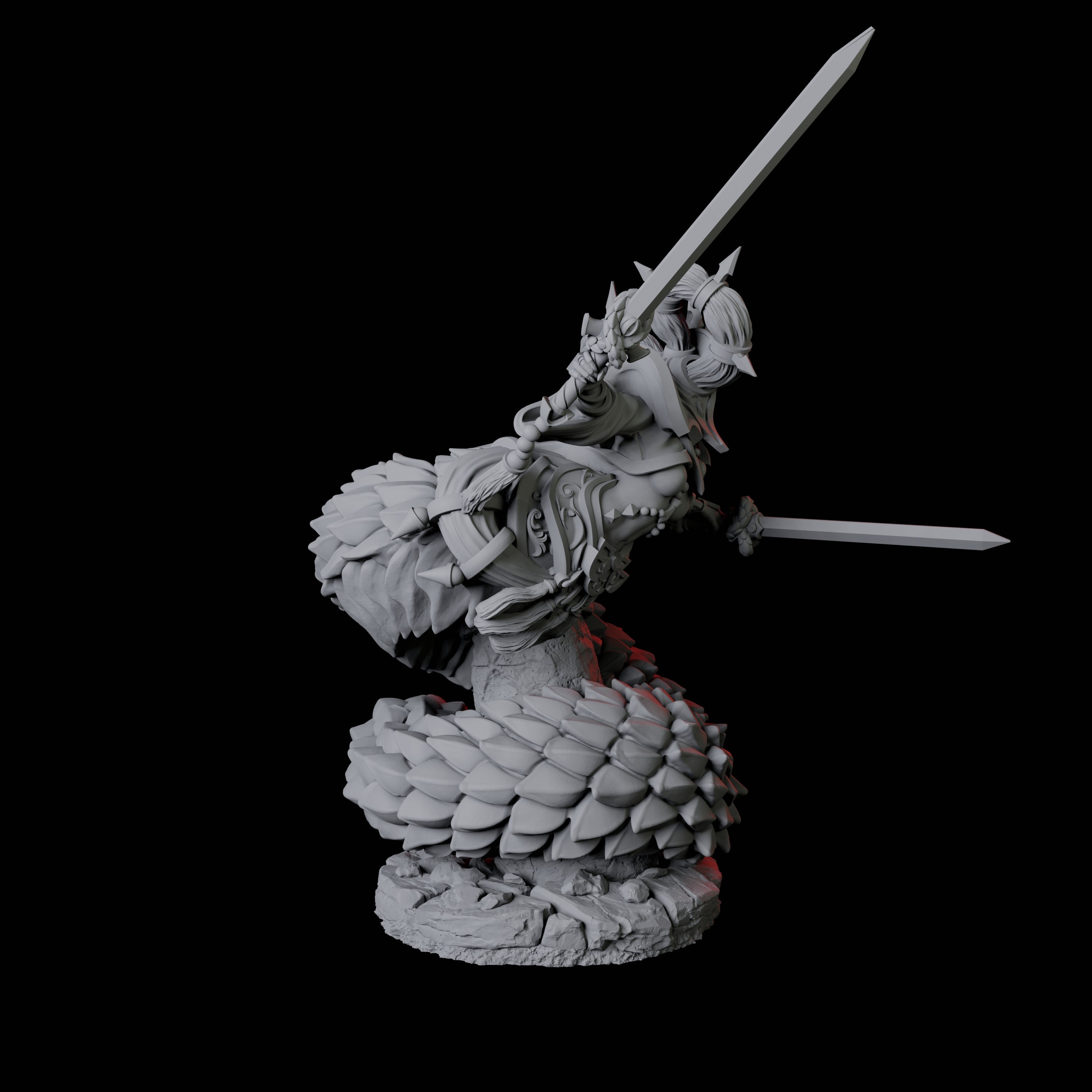 Shape-Shifting Yuan-Ti Abomination B Miniature for Dungeons and Dragons, Pathfinder or other TTRPGs