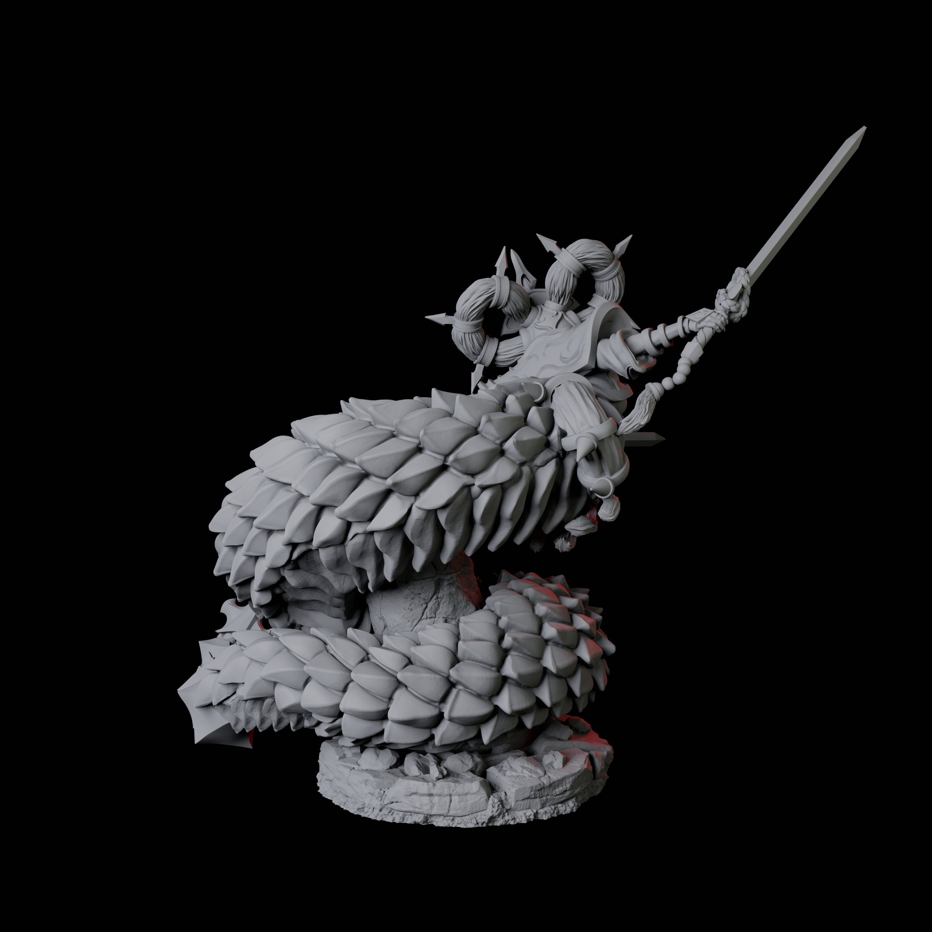 Shape-Shifting Yuan-Ti Abomination B Miniature for Dungeons and Dragons, Pathfinder or other TTRPGs
