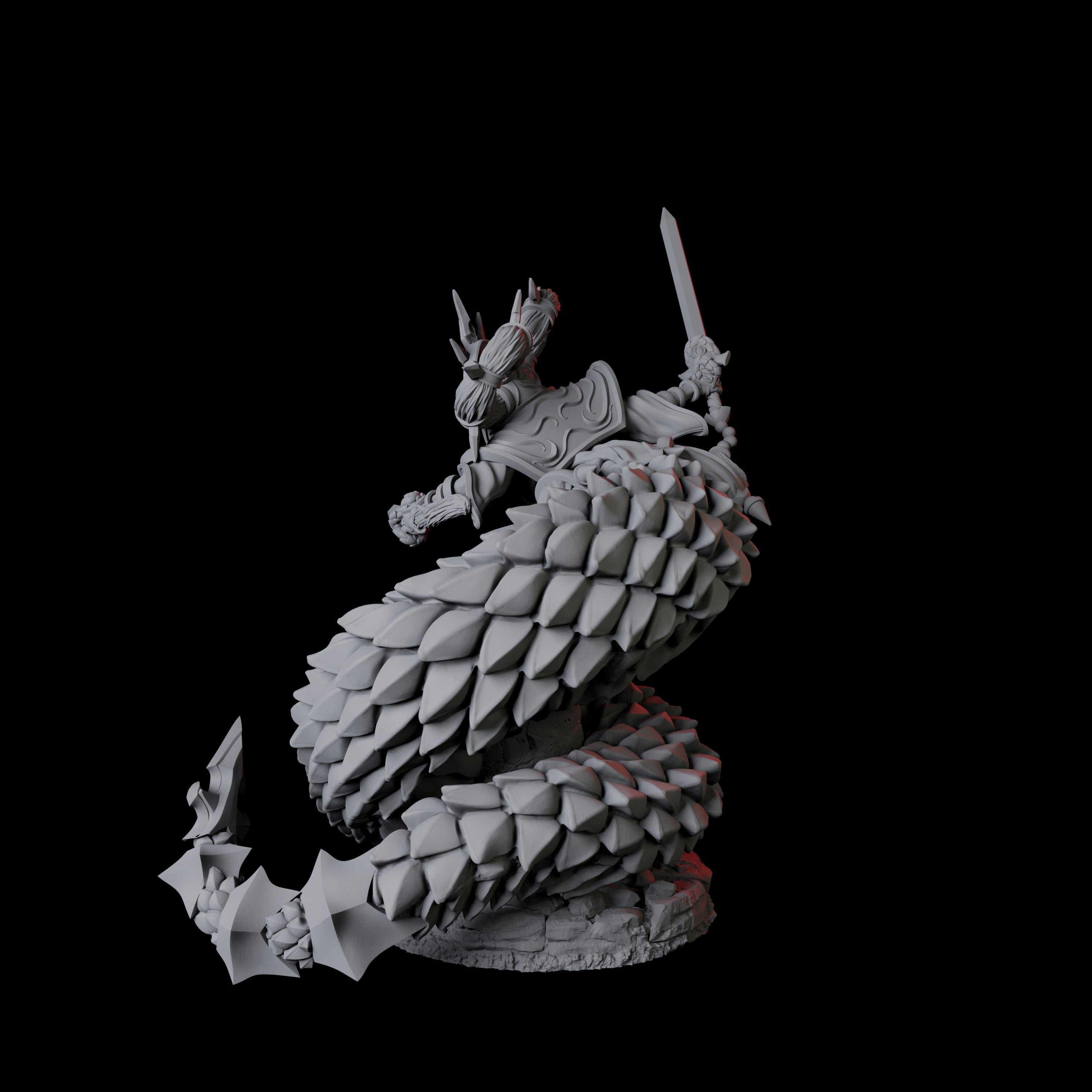 Shape-Shifting Yuan-Ti Abomination B Miniature for Dungeons and Dragons, Pathfinder or other TTRPGs