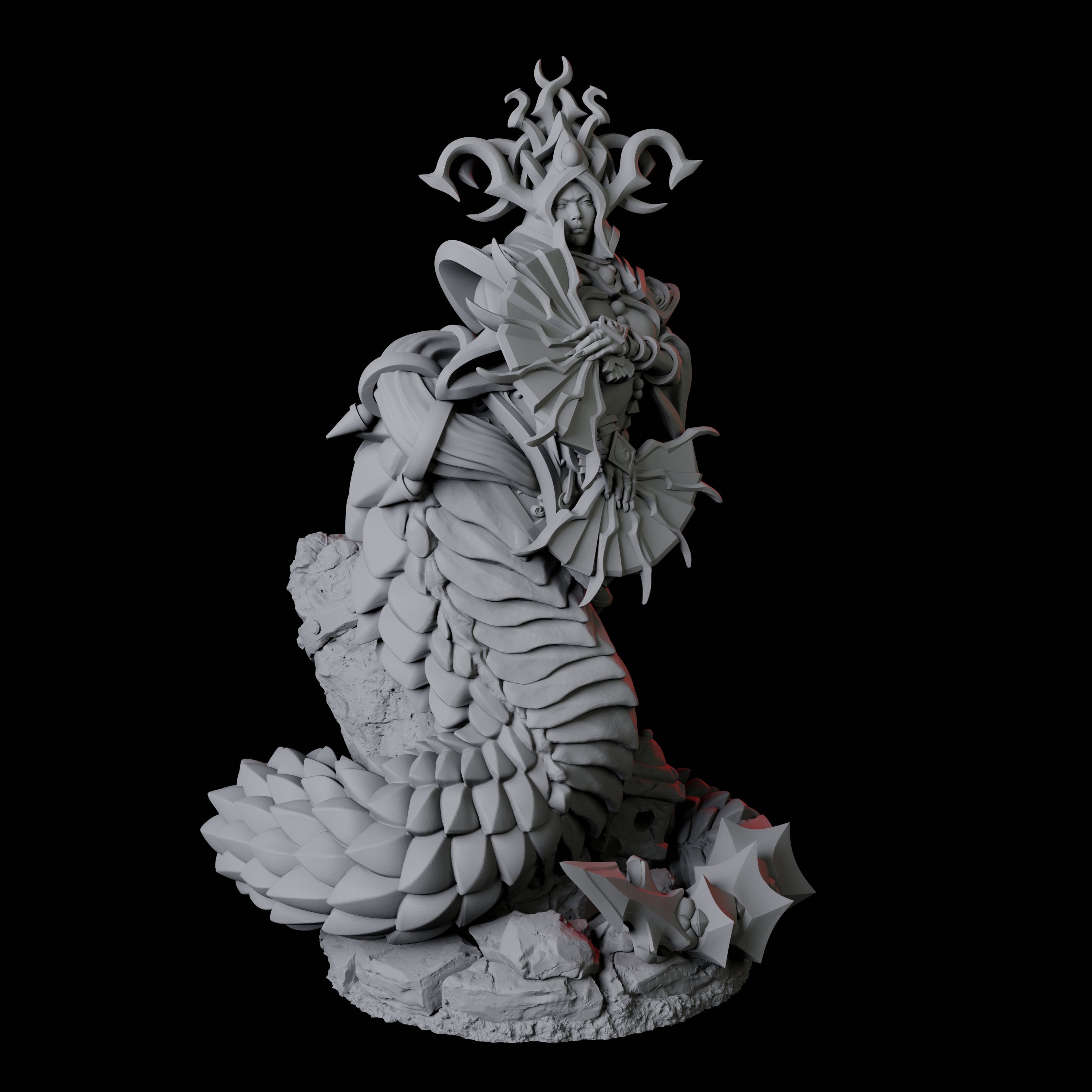 Shape-Shifting Yuan-Ti Abomination C Miniature for Dungeons and Dragons, Pathfinder or other TTRPGs