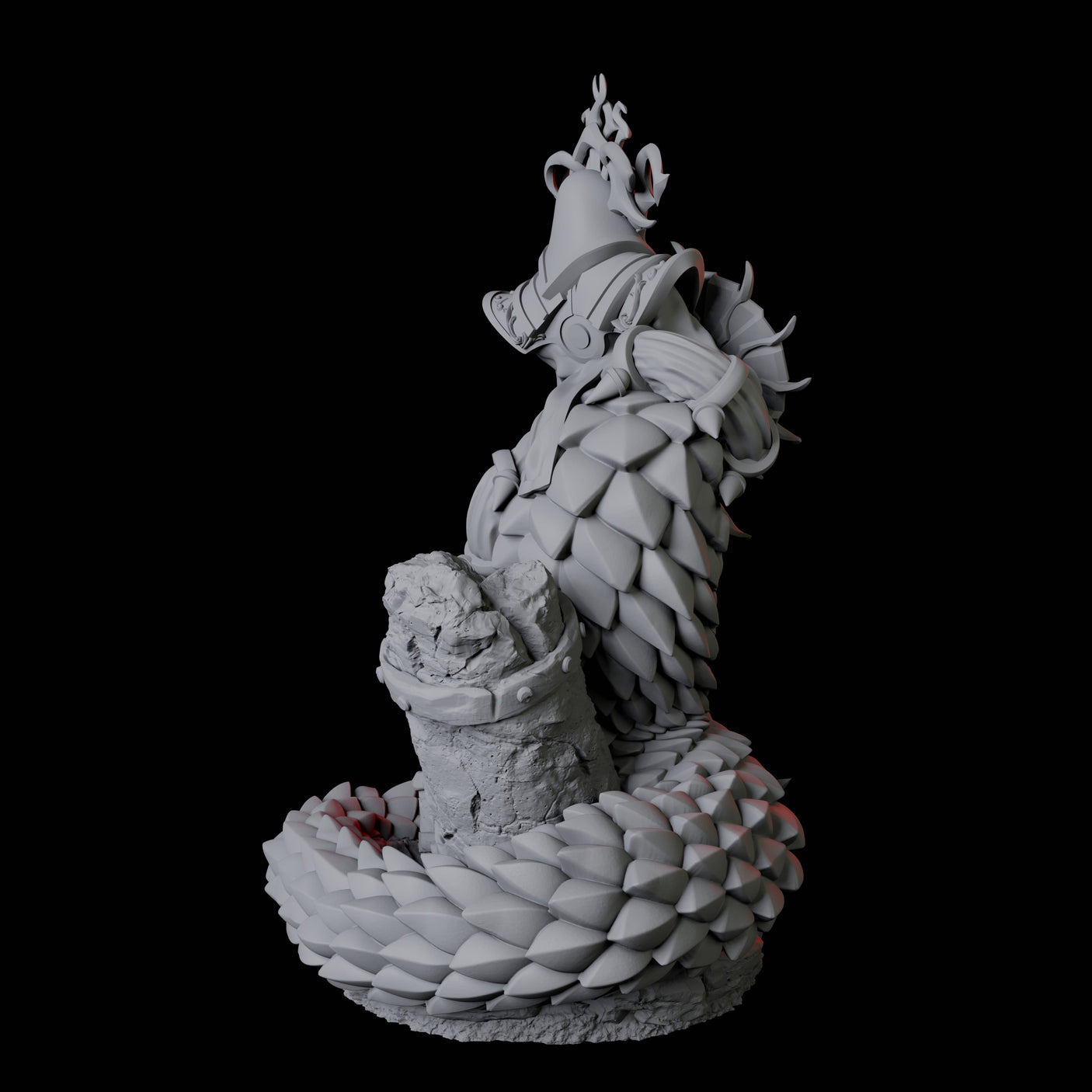 Shape-Shifting Yuan-Ti Abomination C Miniature for Dungeons and Dragons, Pathfinder or other TTRPGs