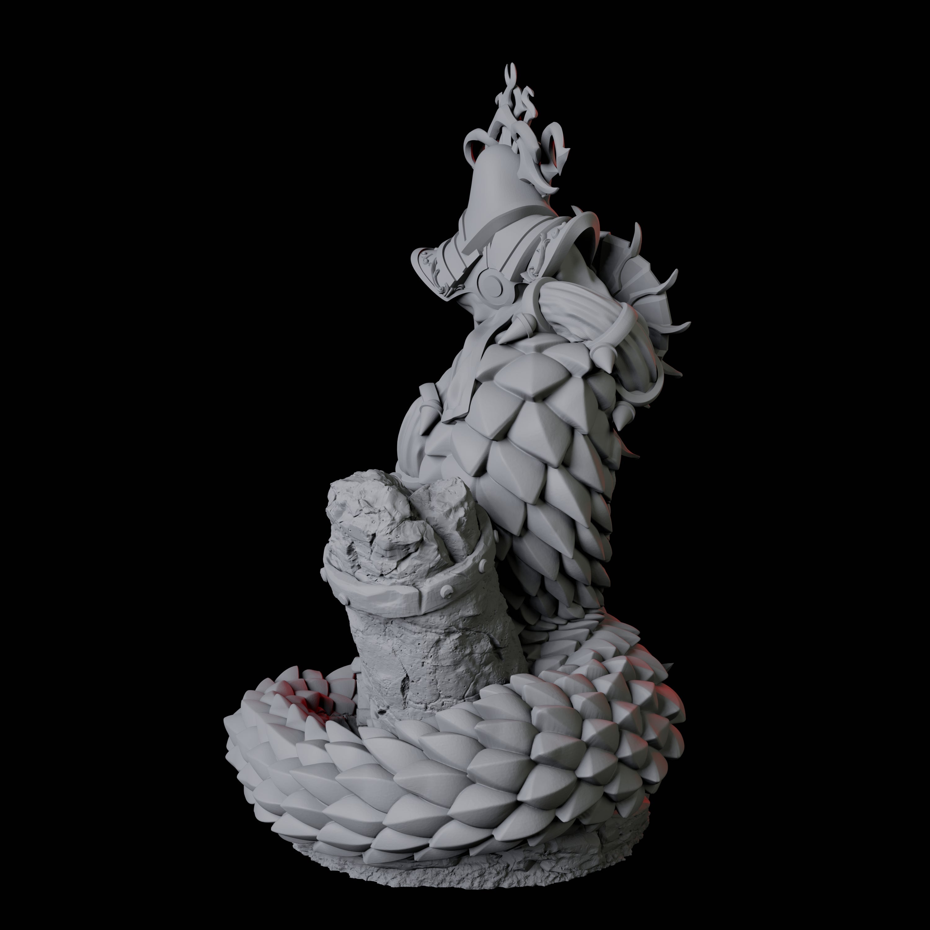 Shape-Shifting Yuan-Ti Abomination C Miniature for Dungeons and Dragons, Pathfinder or other TTRPGs
