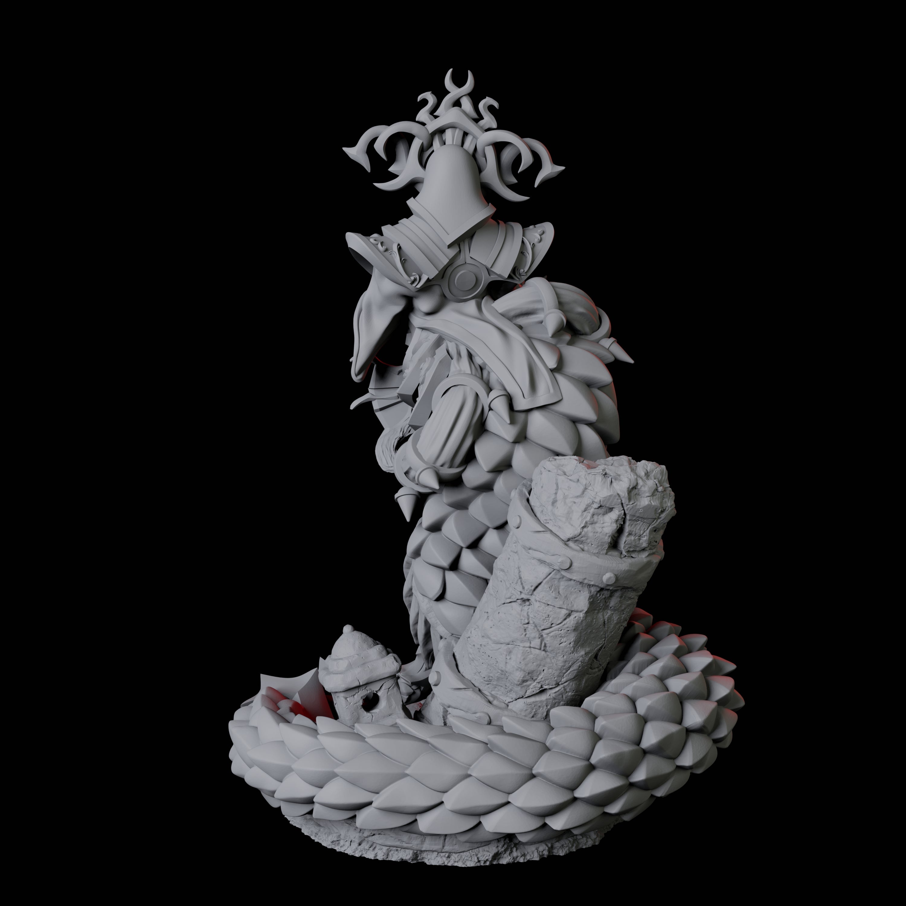 Shape-Shifting Yuan-Ti Abomination C Miniature for Dungeons and Dragons, Pathfinder or other TTRPGs