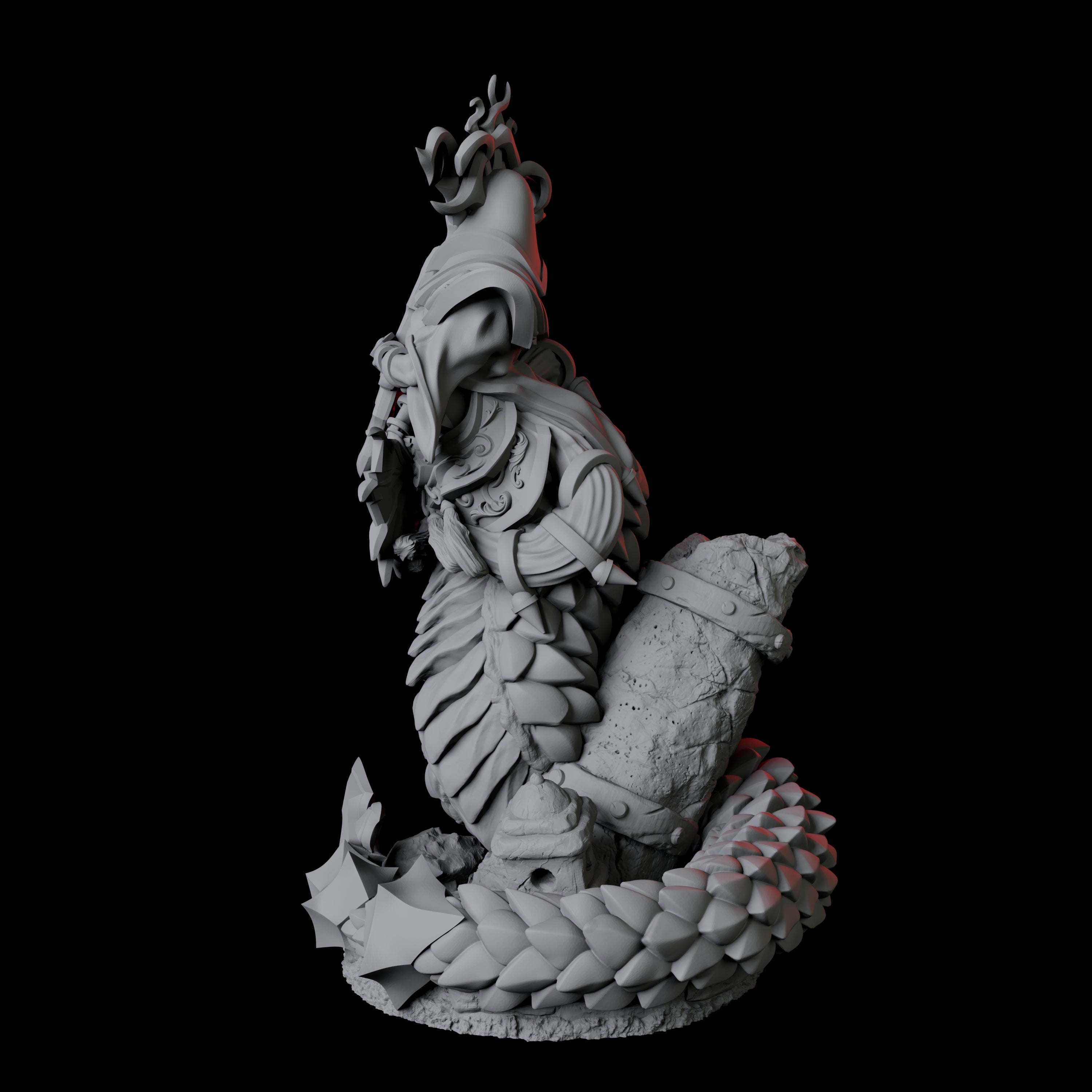Shape-Shifting Yuan-Ti Abomination C Miniature for Dungeons and Dragons, Pathfinder or other TTRPGs