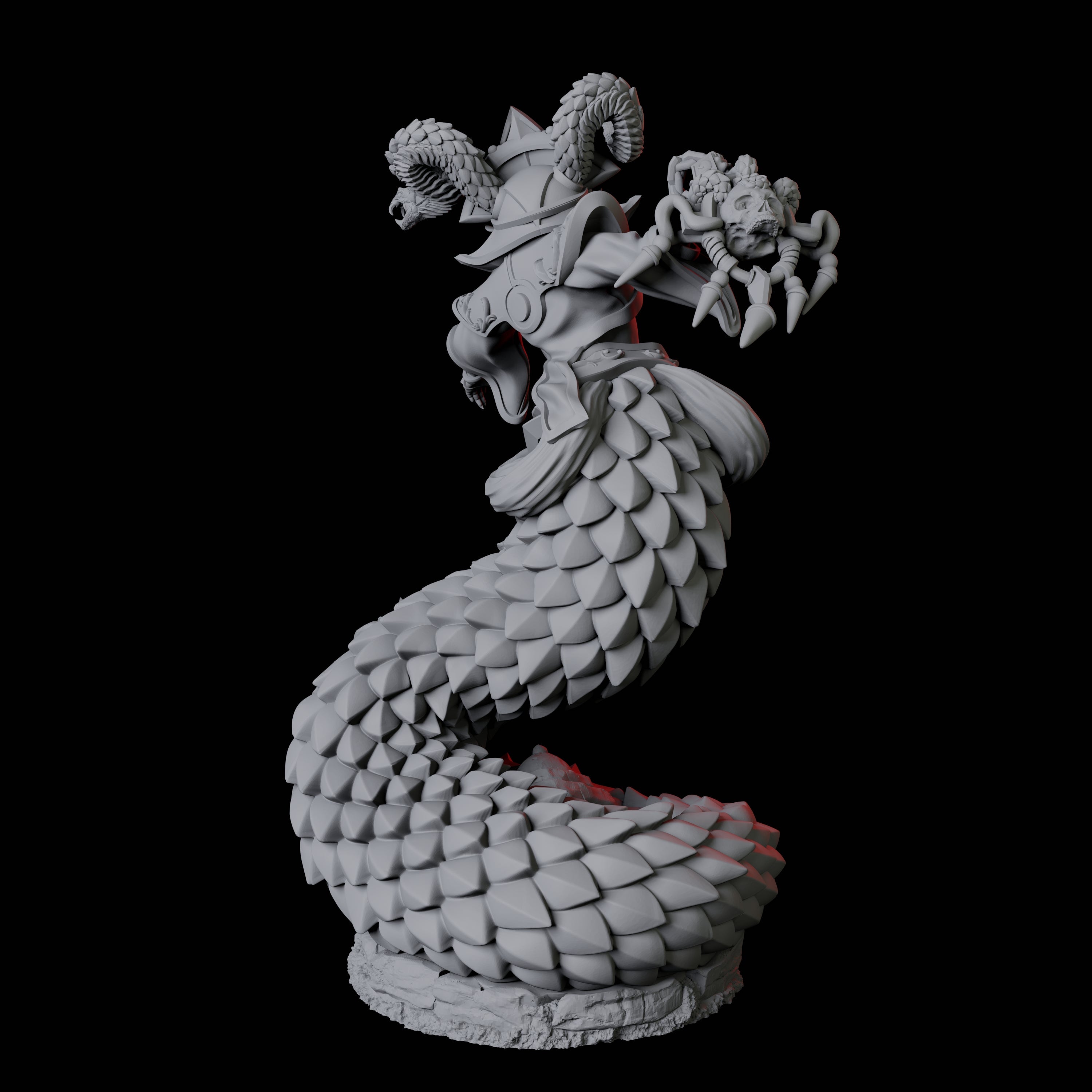 Shape-Shifting Yuan-Ti Abomination D Miniature for Dungeons and Dragons, Pathfinder or other TTRPGs