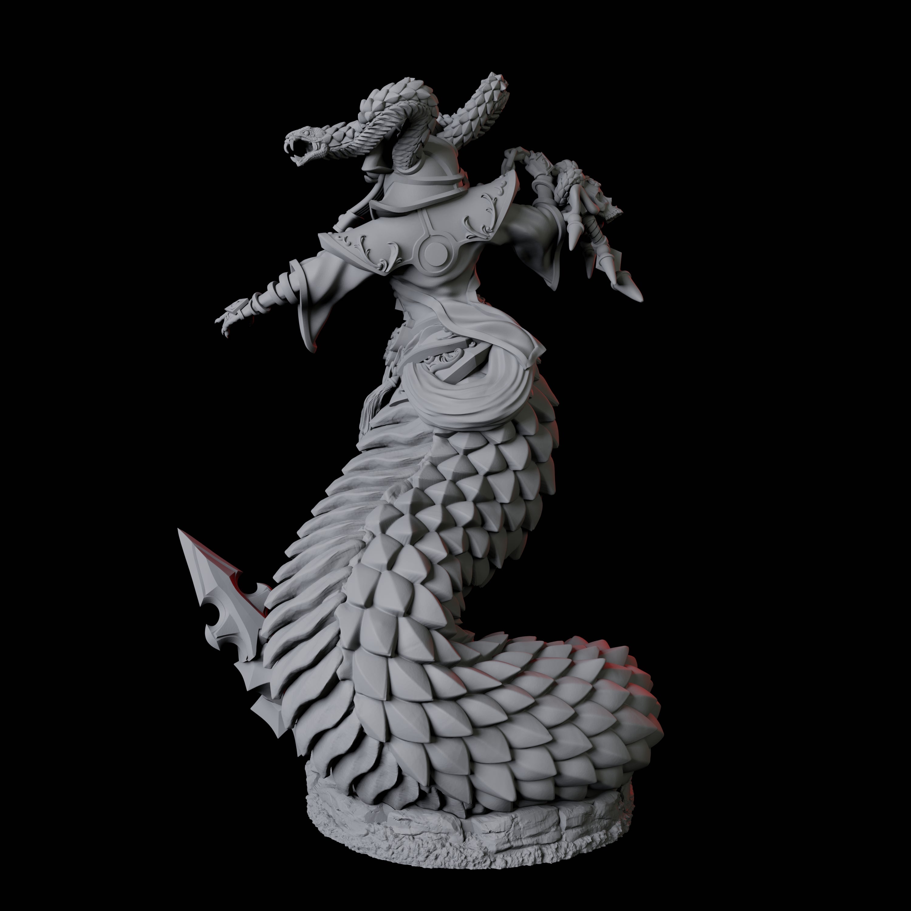 Shape-Shifting Yuan-Ti Abomination D Miniature for Dungeons and Dragons, Pathfinder or other TTRPGs