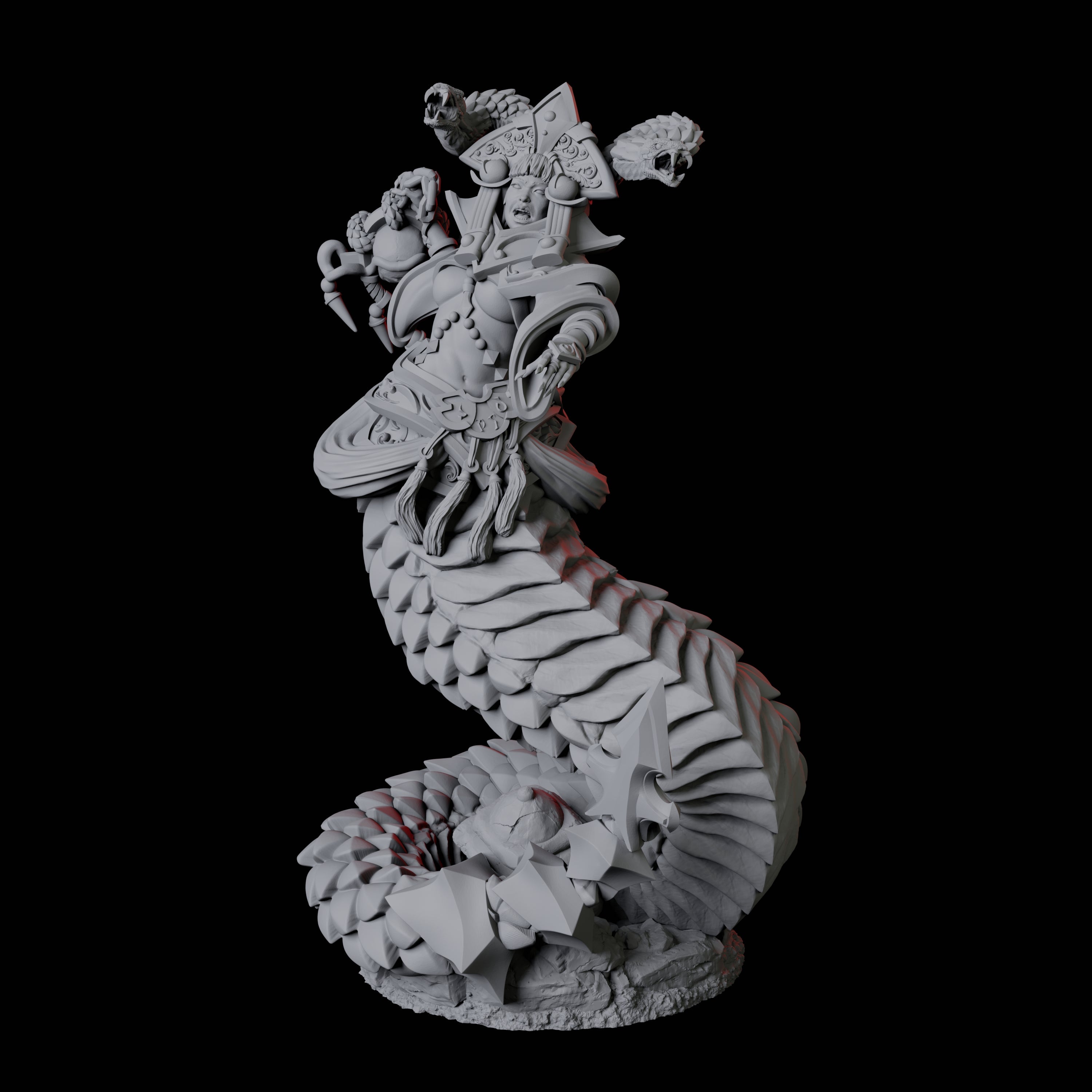 Shape-Shifting Yuan-Ti Abomination D Miniature for Dungeons and Dragons, Pathfinder or other TTRPGs