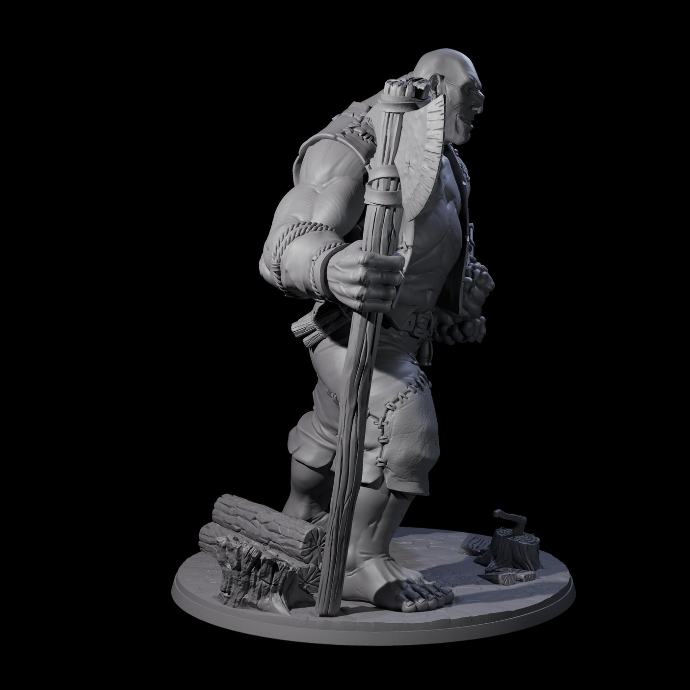 Sheep Thieving Hill Giant Miniature for Dungeons and Dragons, Pathfinder or other TTRPGs
