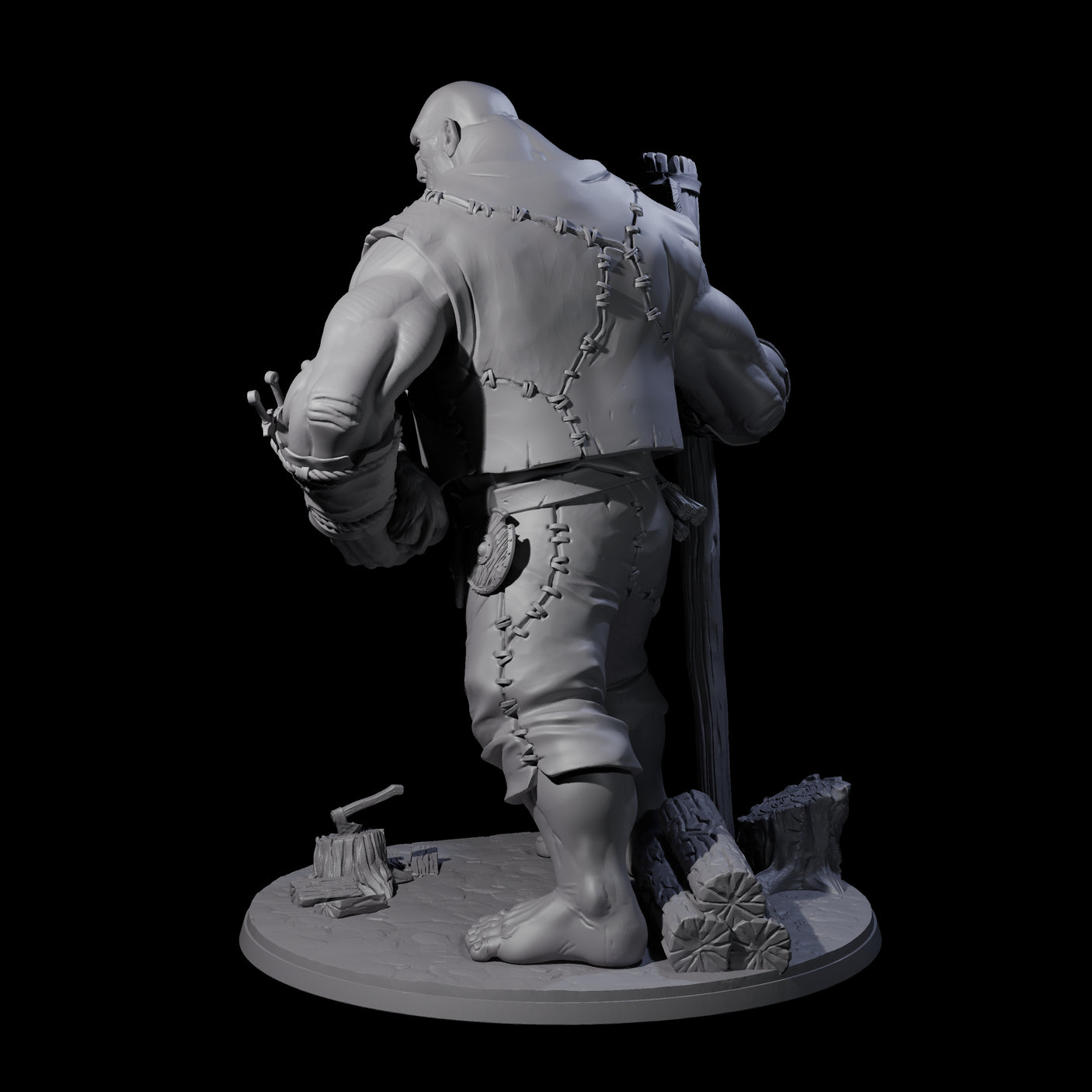 Sheep Thieving Hill Giant Miniature for Dungeons and Dragons, Pathfinder or other TTRPGs