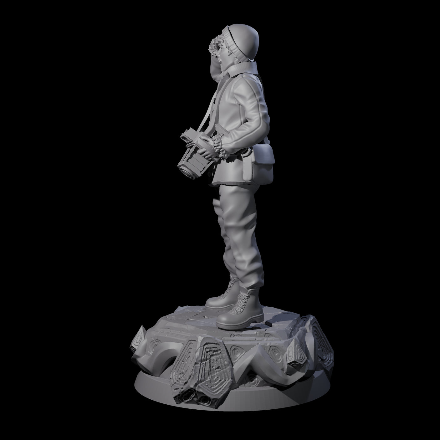 Shocked Human Investigator Miniature for Dungeons and Dragons, Pathfinder or other TTRPGs