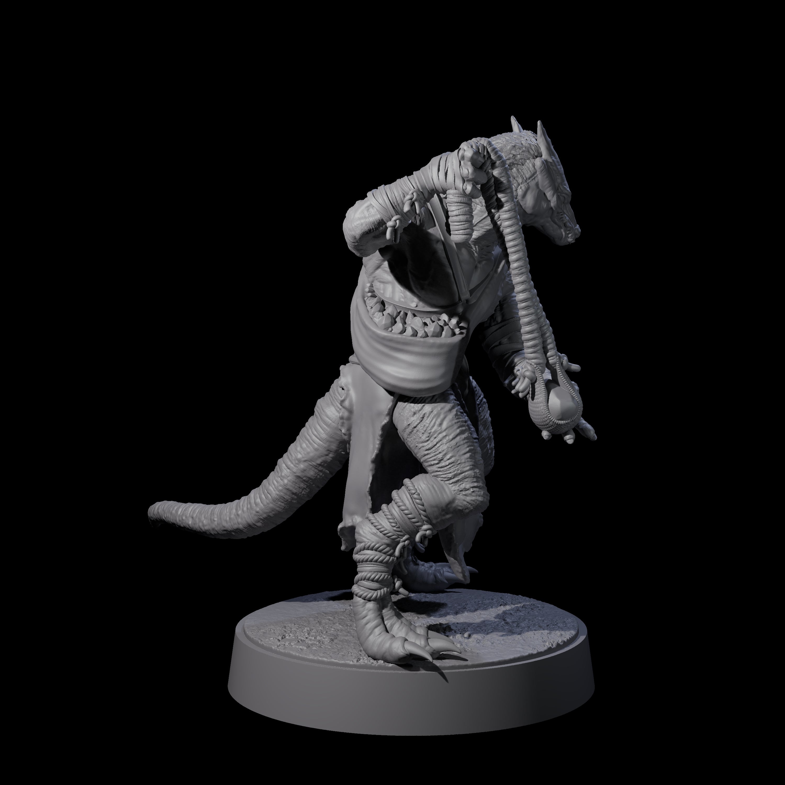 Shooting Kobold Slinger B Miniature for Dungeons and Dragons, Pathfinder or other TTRPGs