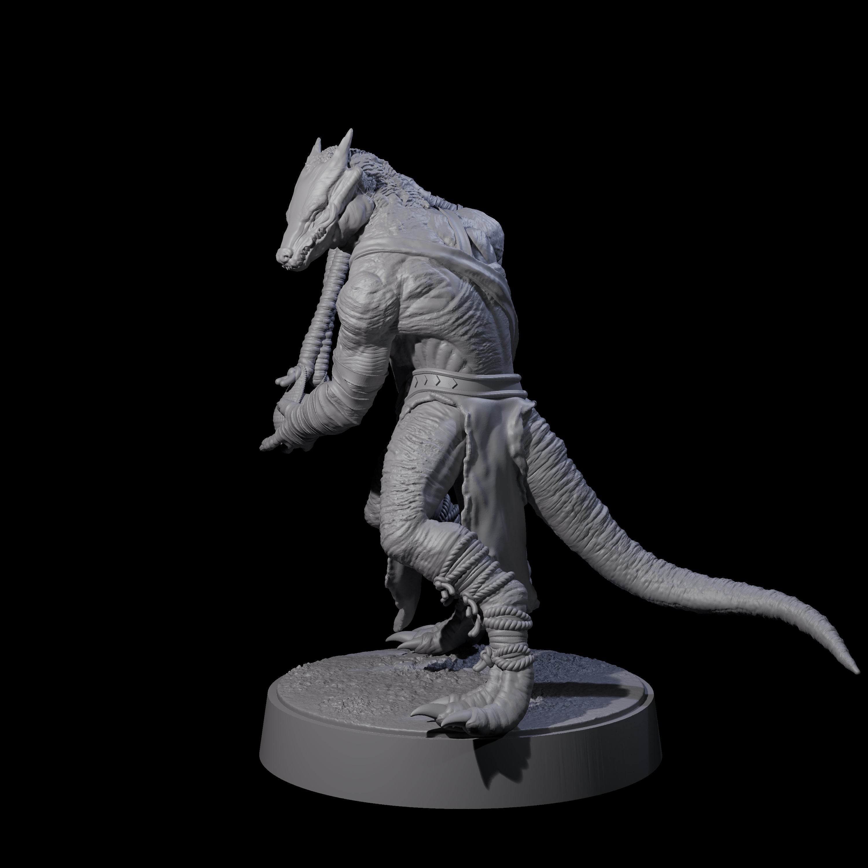 Shooting Kobold Slinger B Miniature for Dungeons and Dragons, Pathfinder or other TTRPGs