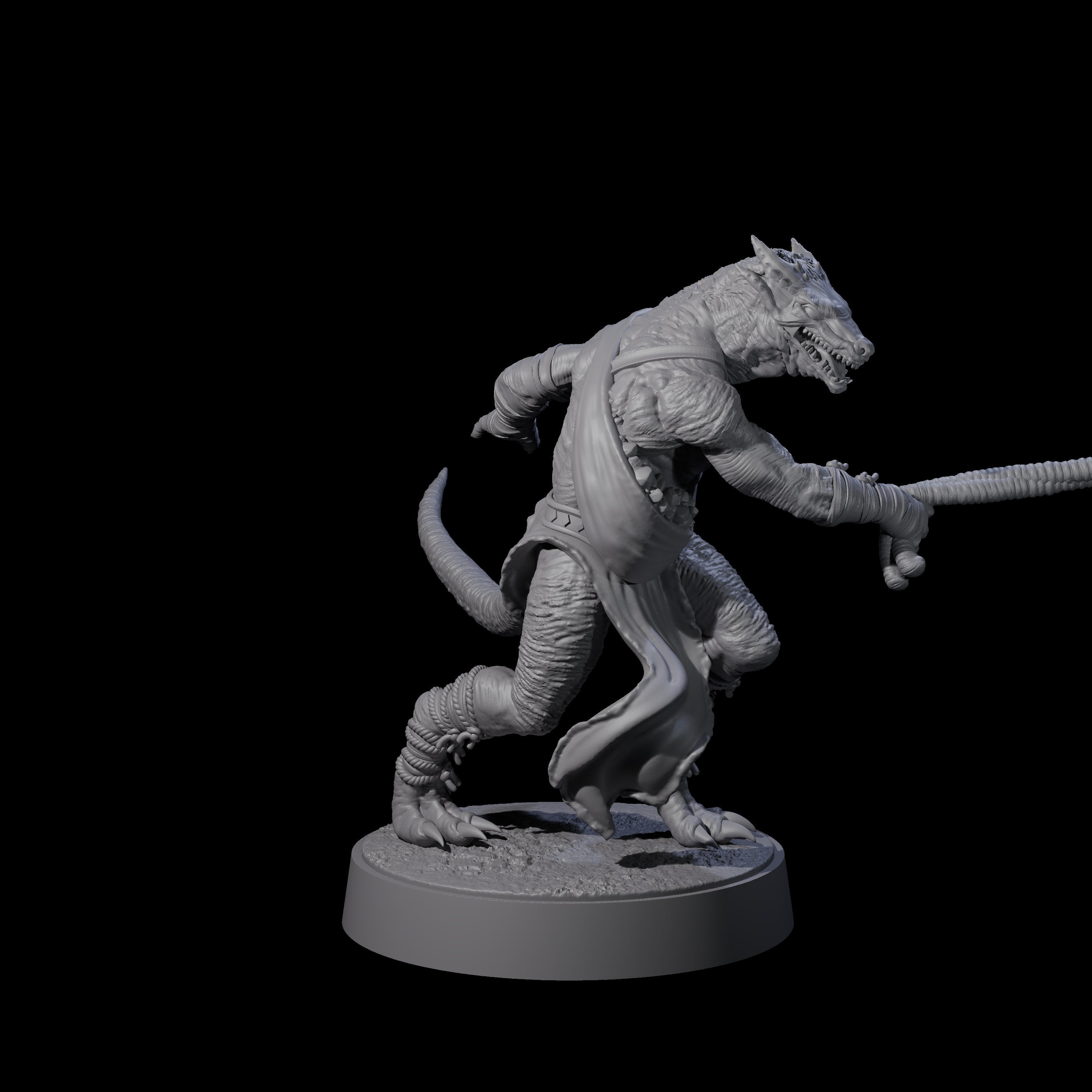 Shooting Kobold Slinger C Miniature for Dungeons and Dragons, Pathfinder or other TTRPGs