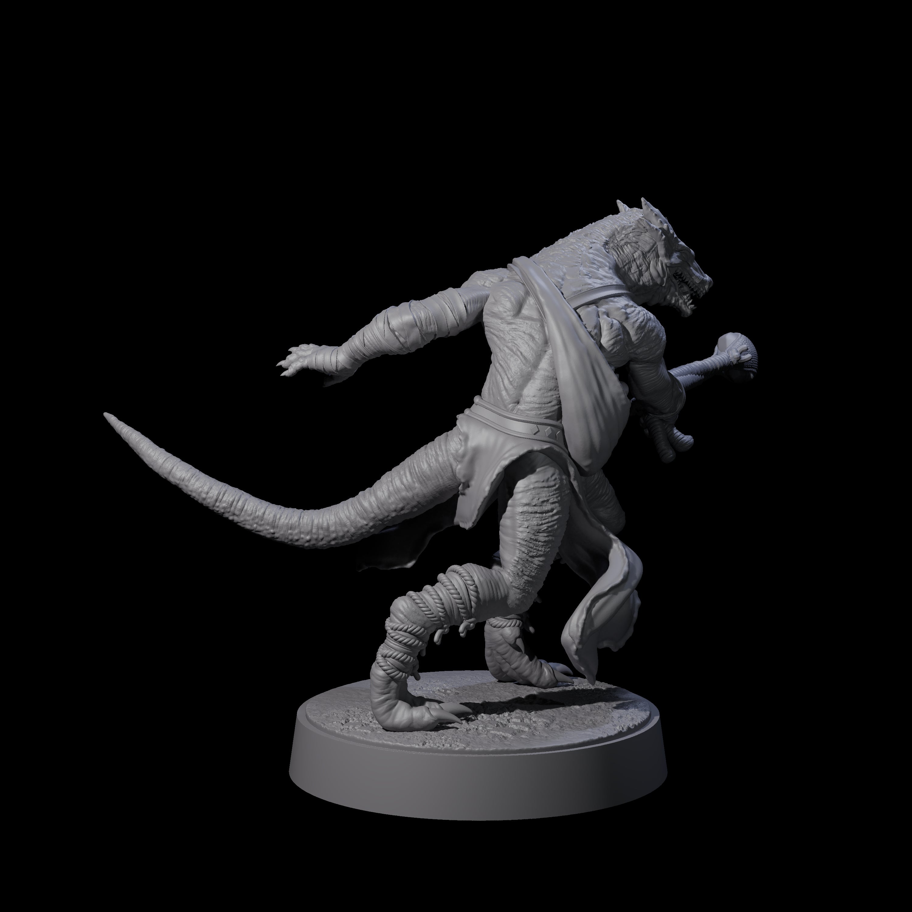 Shooting Kobold Slinger C Miniature for Dungeons and Dragons, Pathfinder or other TTRPGs