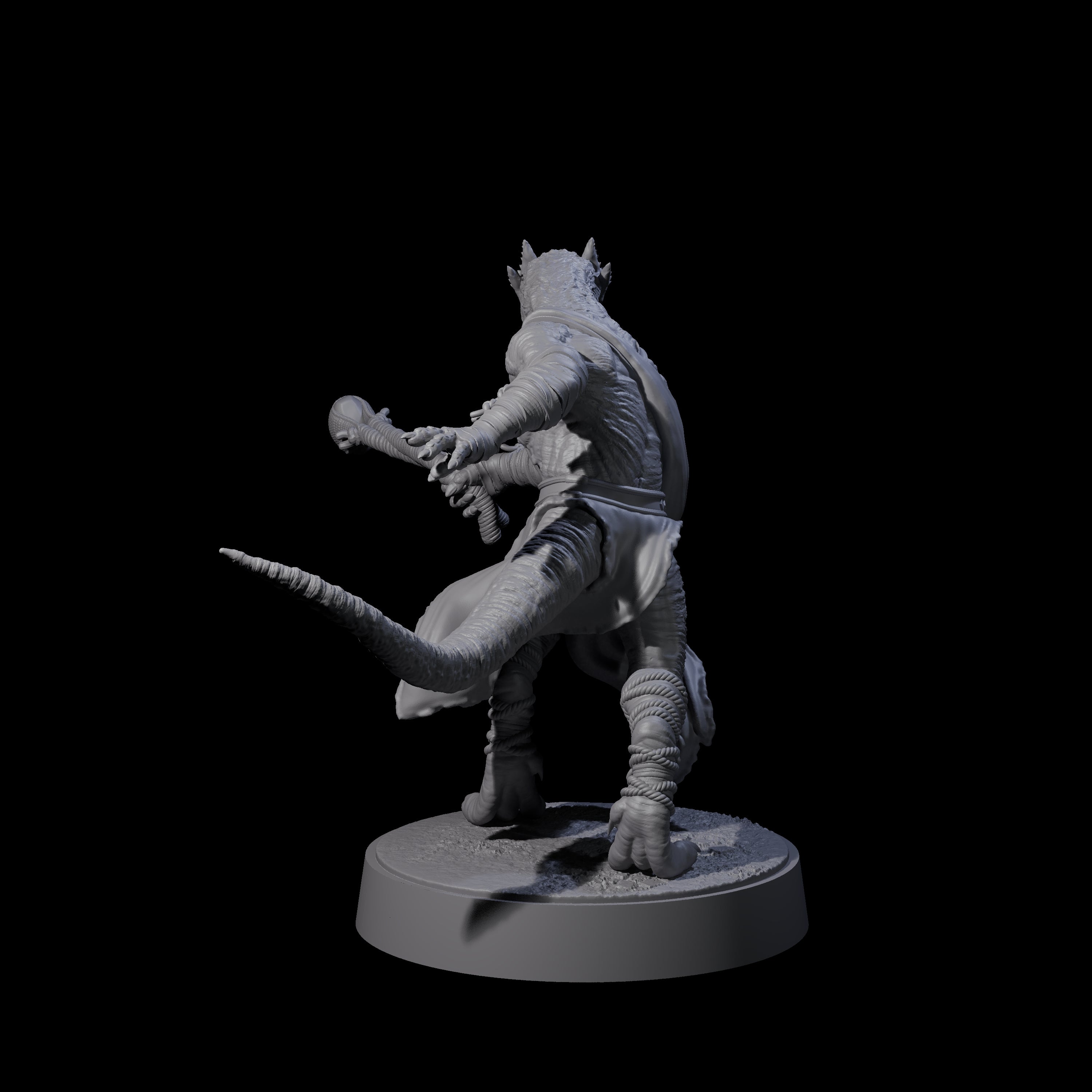 Shooting Kobold Slinger C Miniature for Dungeons and Dragons, Pathfinder or other TTRPGs