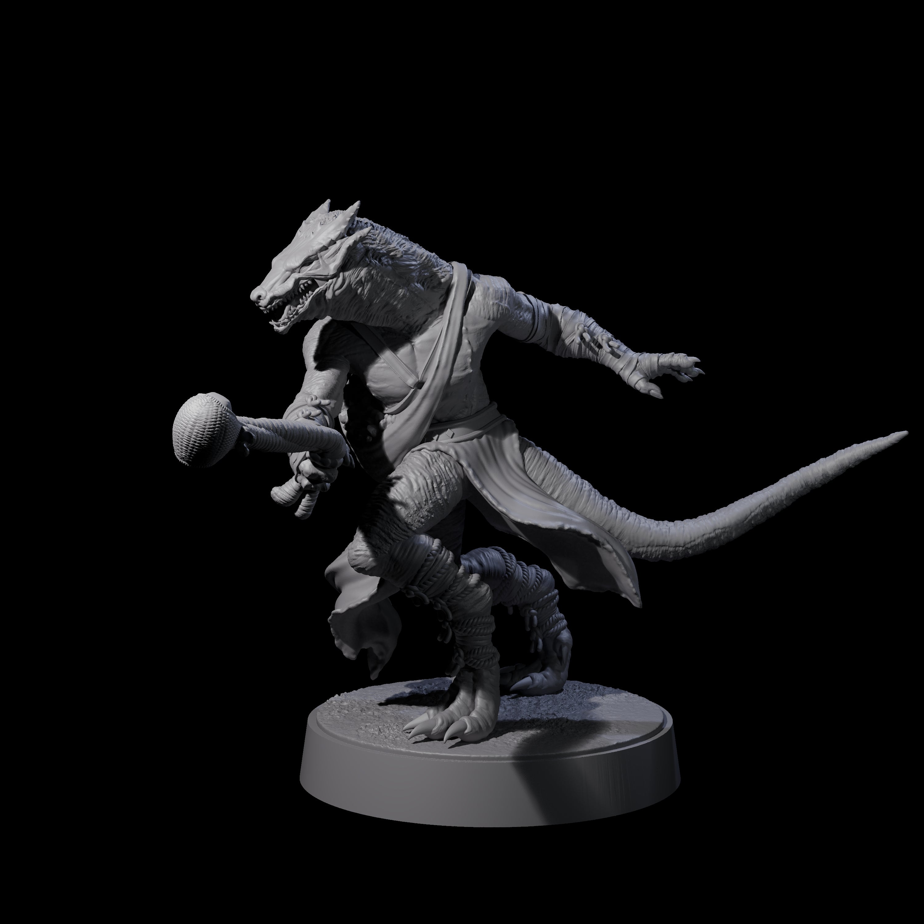 Shooting Kobold Slinger C Miniature for Dungeons and Dragons, Pathfinder or other TTRPGs
