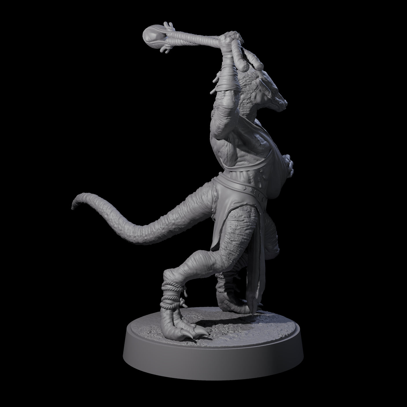Shooting Kobold Slinger D Miniature for Dungeons and Dragons, Pathfinder or other TTRPGs