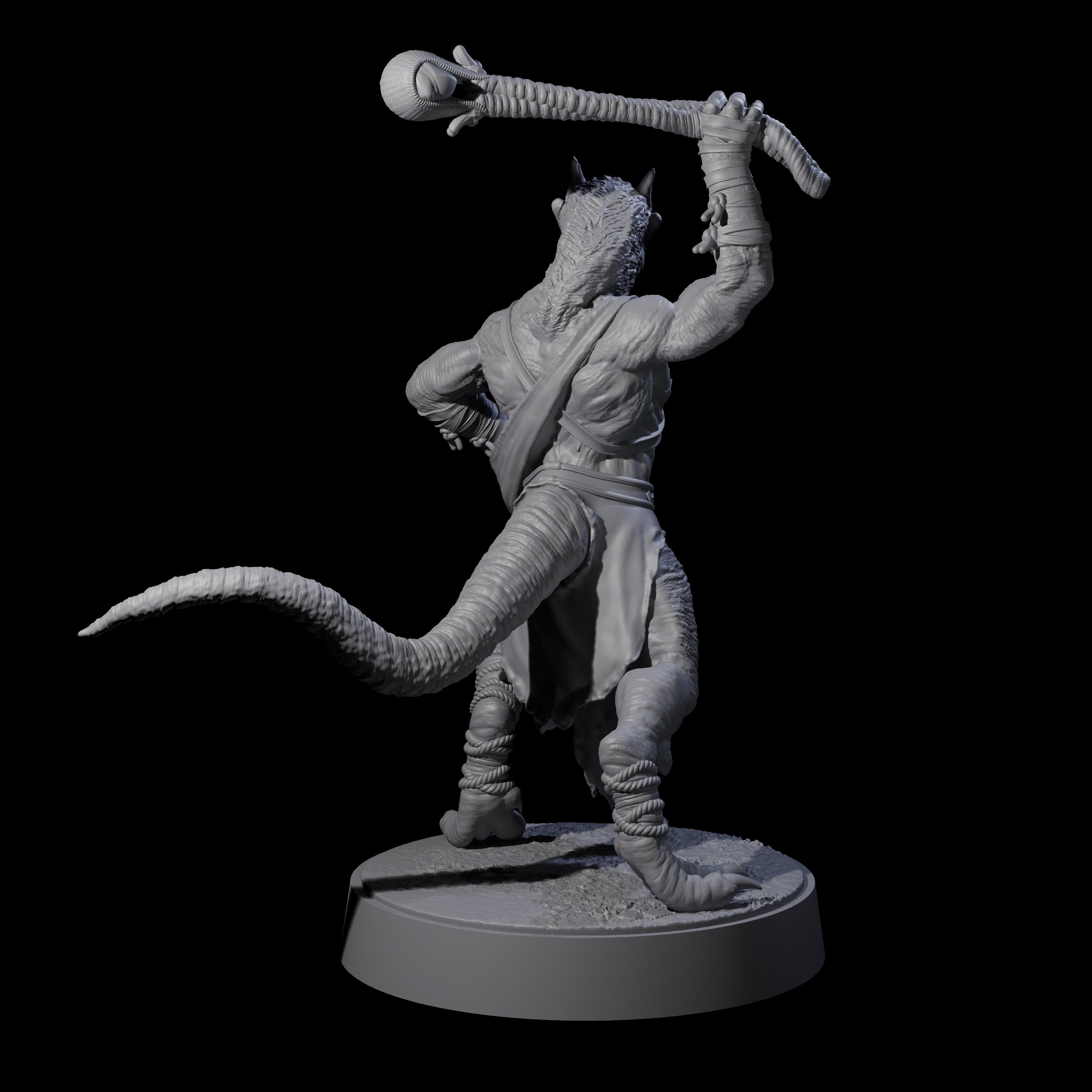 Shooting Kobold Slinger D Miniature for Dungeons and Dragons, Pathfinder or other TTRPGs