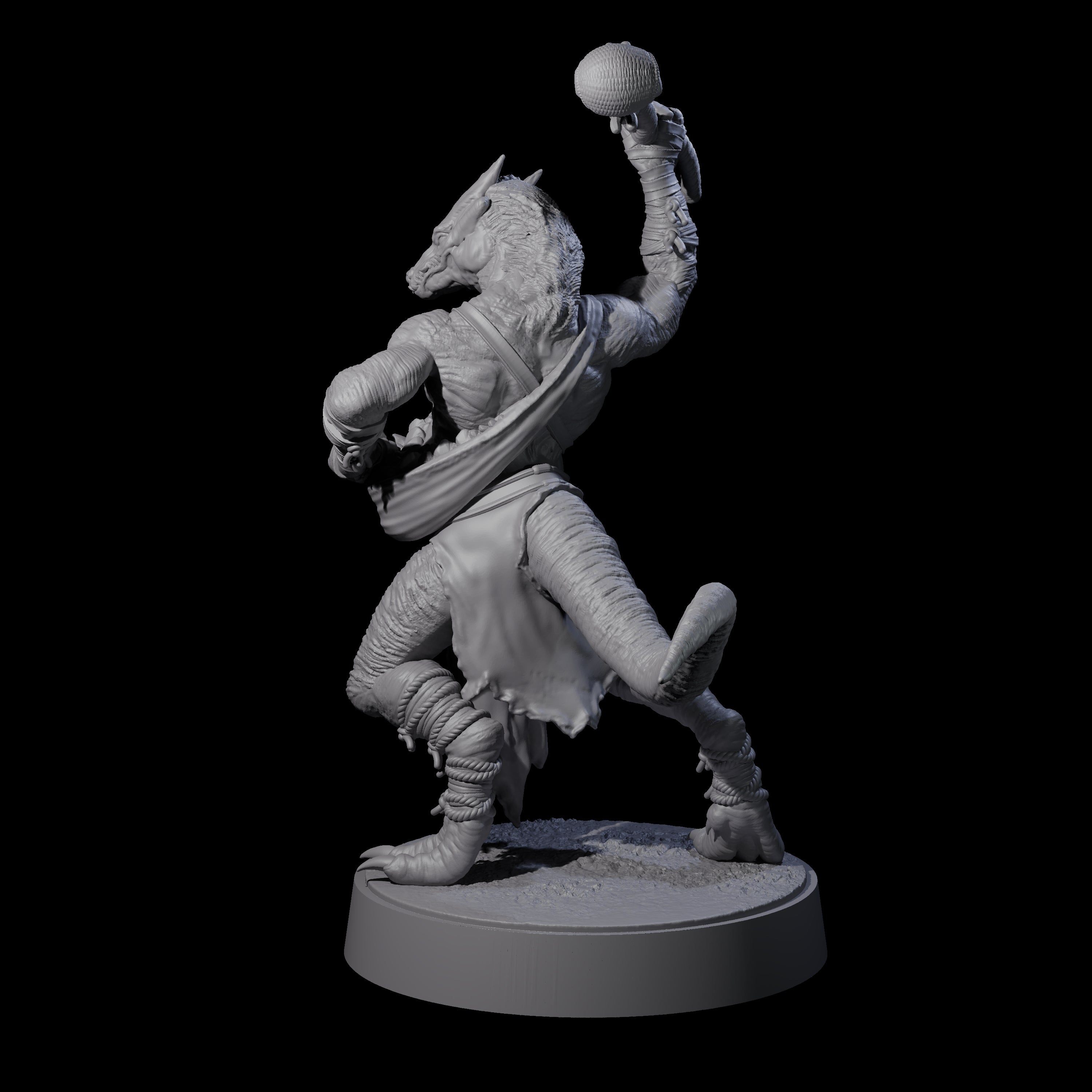 Shooting Kobold Slinger D Miniature for Dungeons and Dragons, Pathfinder or other TTRPGs