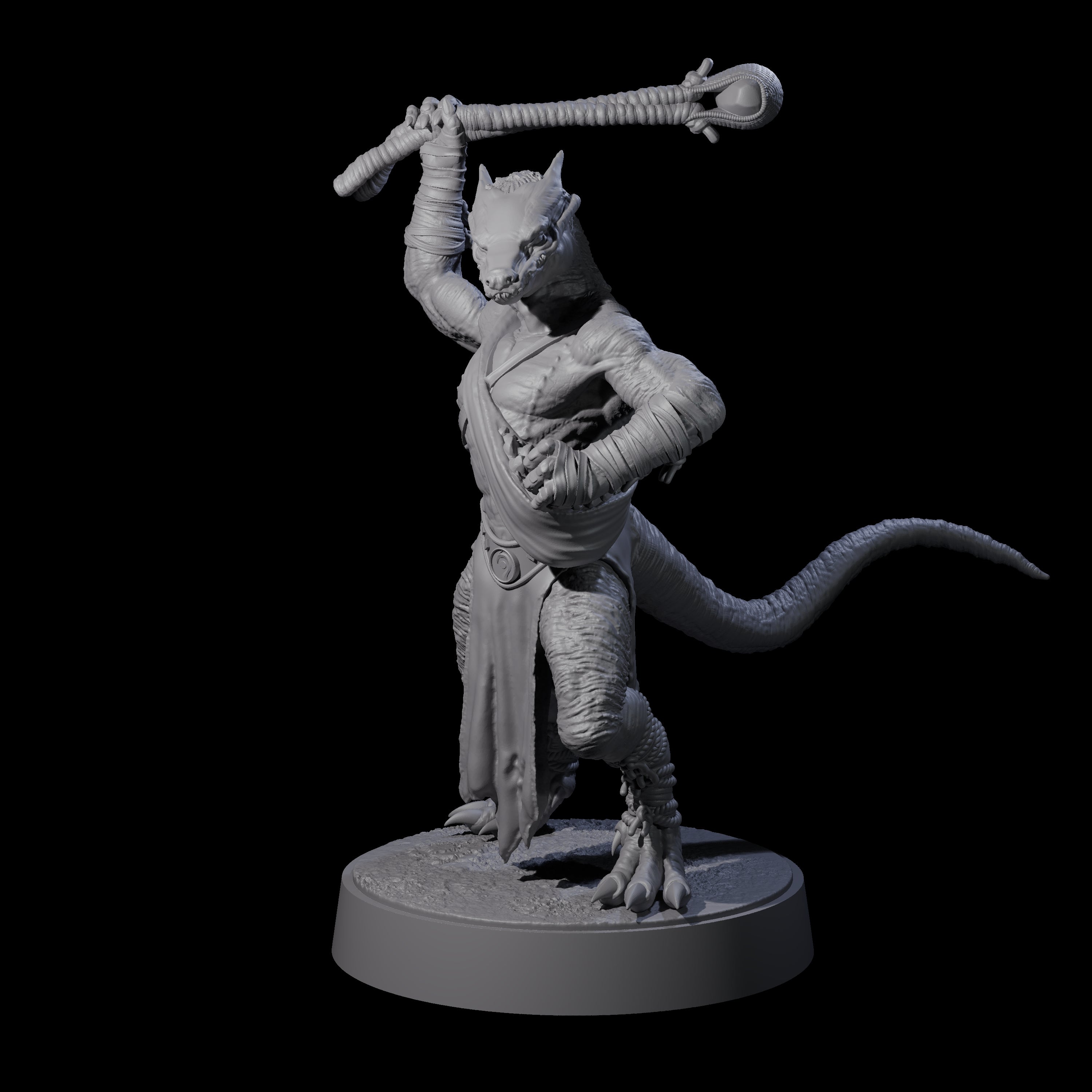 Shooting Kobold Slinger D Miniature for Dungeons and Dragons, Pathfinder or other TTRPGs