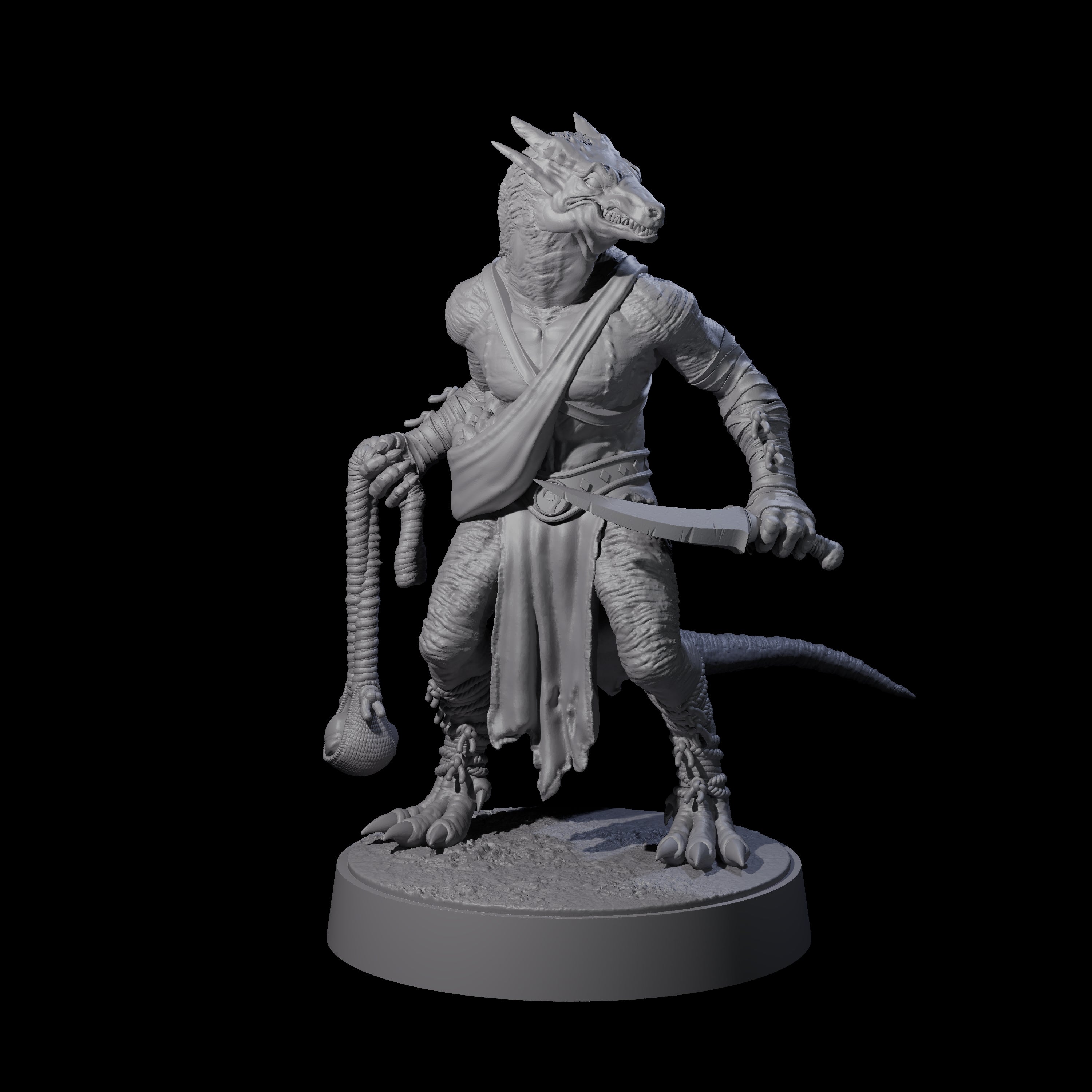 Shooting Kobold Slinger E Miniature for Dungeons and Dragons, Pathfinder or other TTRPGs