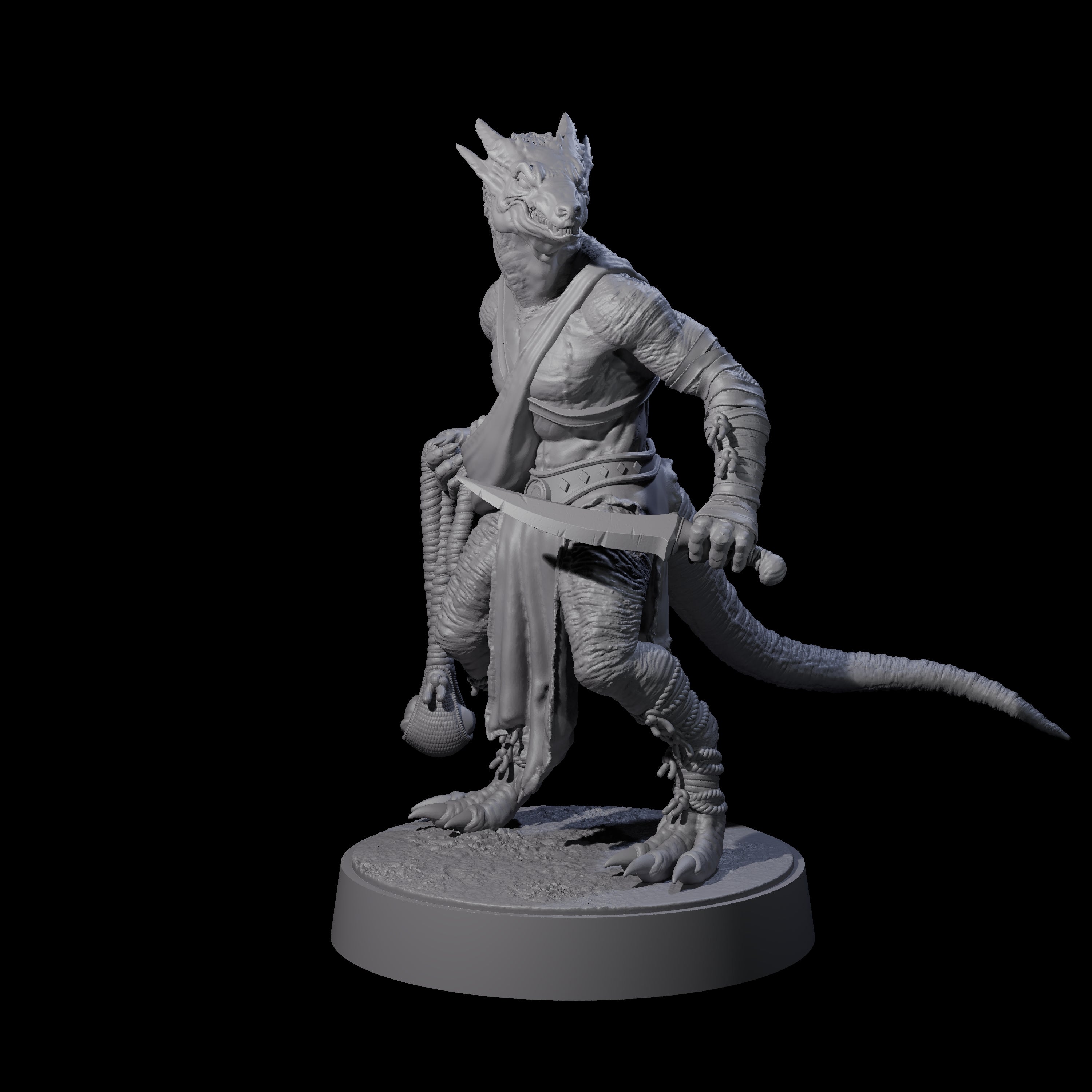 Shooting Kobold Slinger E Miniature for Dungeons and Dragons, Pathfinder or other TTRPGs