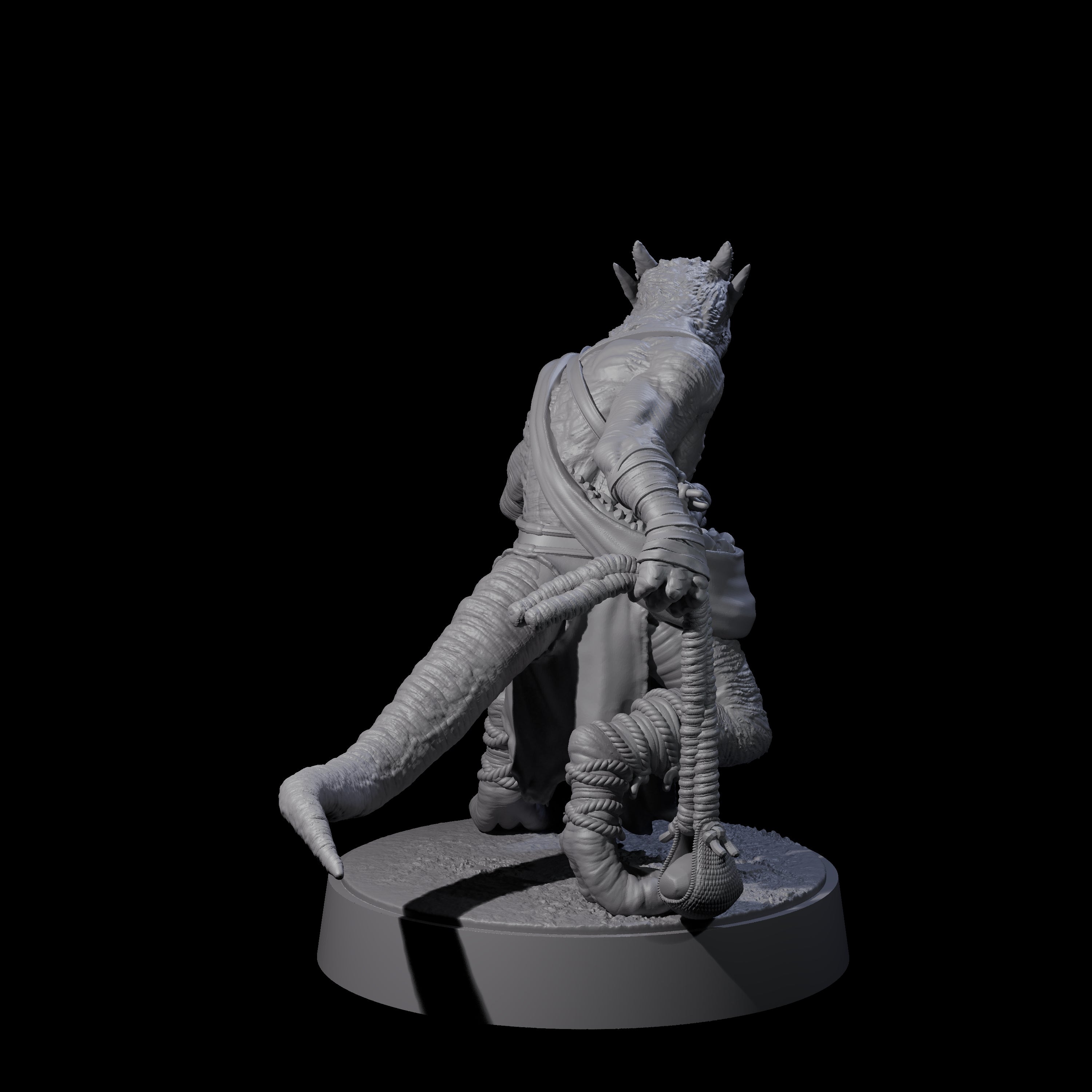 Shooting Kobold Slinger F Miniature for Dungeons and Dragons, Pathfinder or other TTRPGs