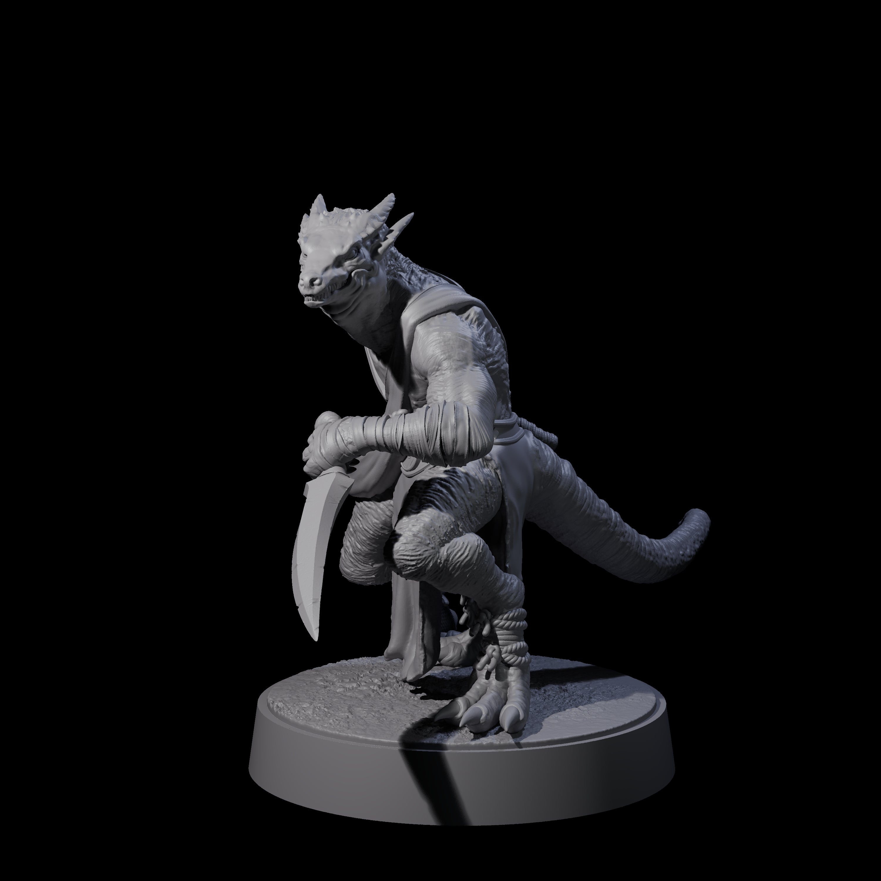 Shooting Kobold Slinger F Miniature for Dungeons and Dragons, Pathfinder or other TTRPGs