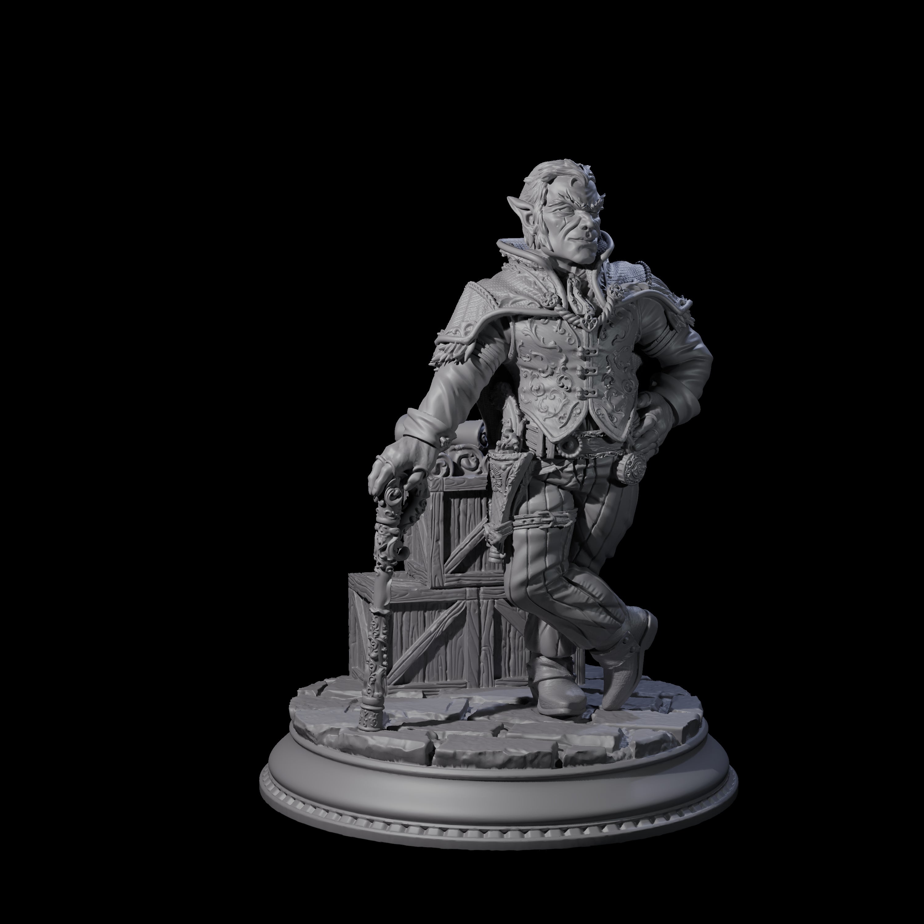 Shrewd Crime Boss Miniature for Dungeons and Dragons, Pathfinder or other TTRPGs