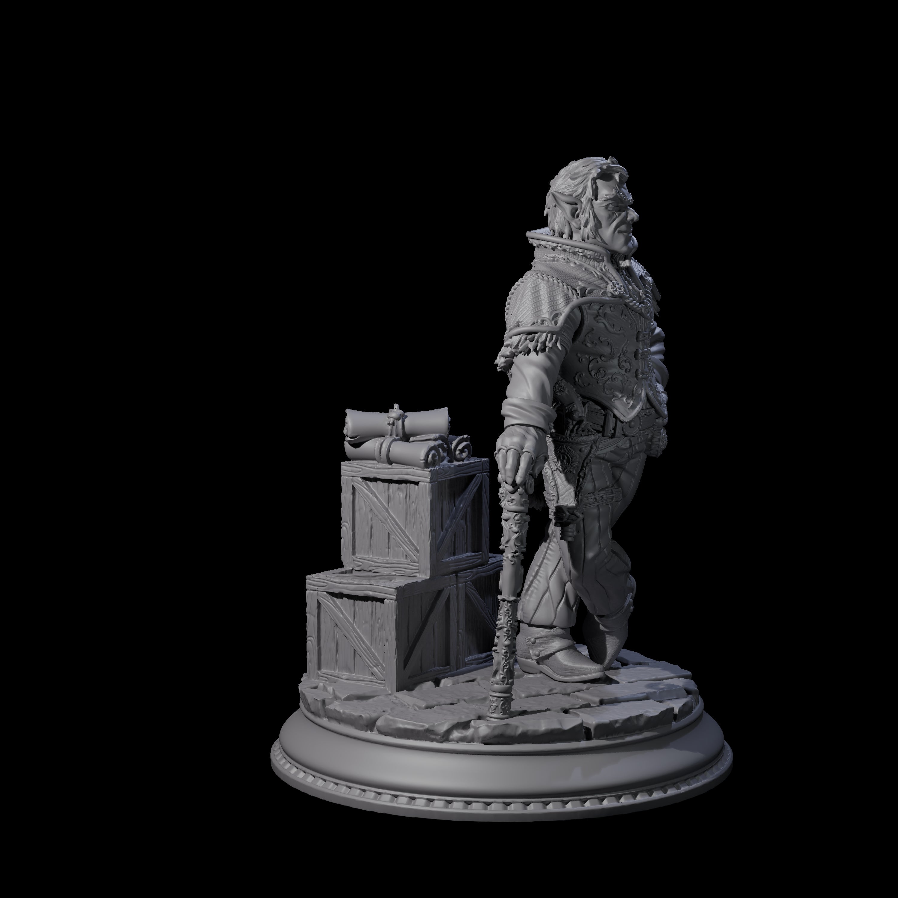 Shrewd Crime Boss Miniature for Dungeons and Dragons, Pathfinder or other TTRPGs