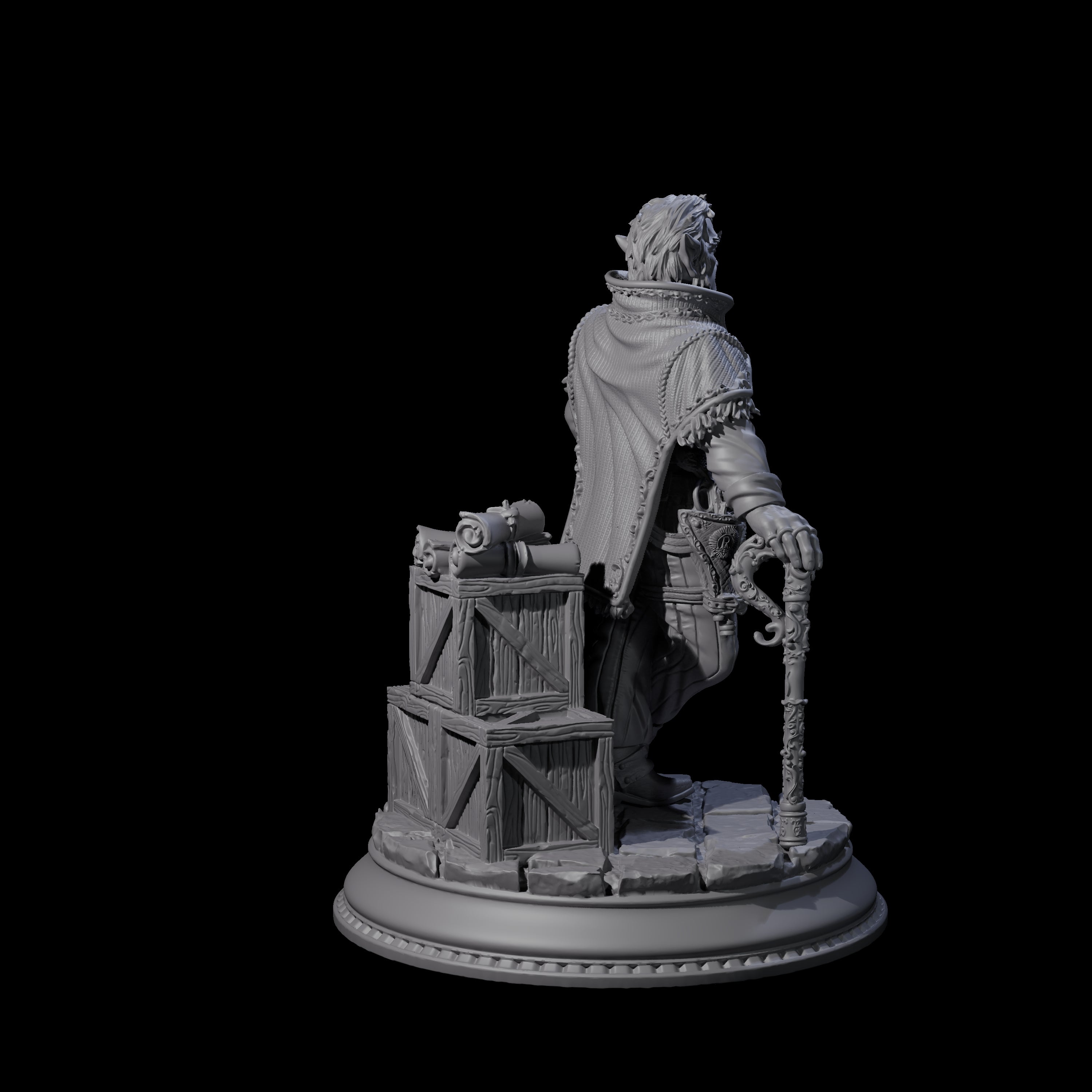 Shrewd Crime Boss Miniature for Dungeons and Dragons, Pathfinder or other TTRPGs
