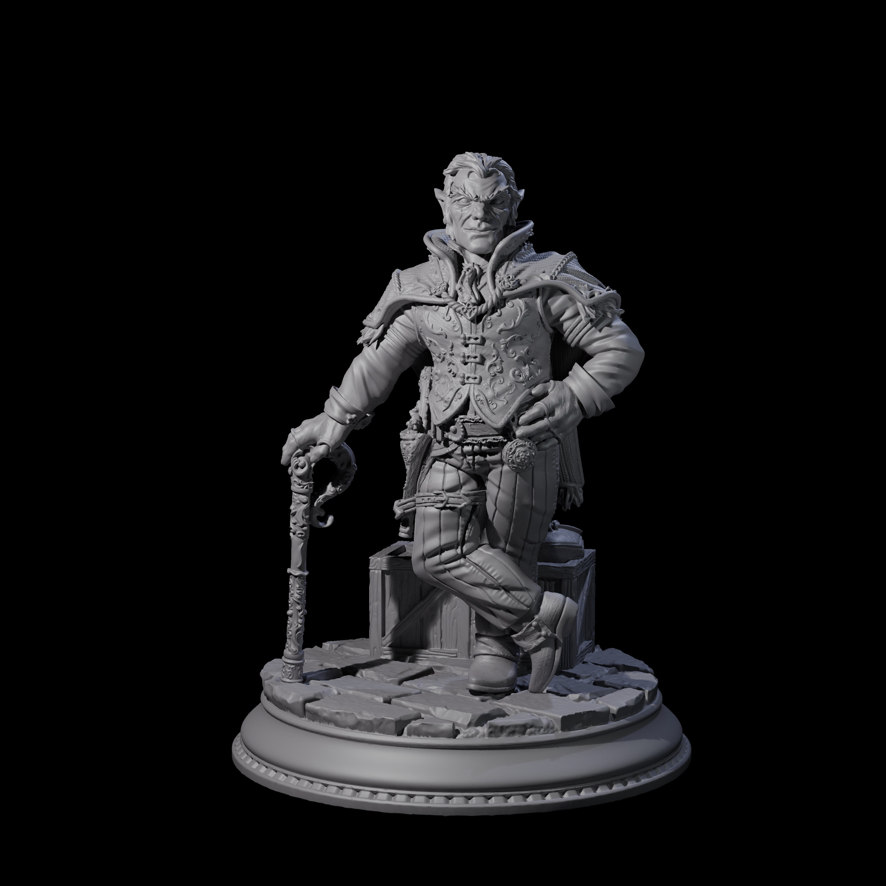 Shrewd Crime Boss Miniature for Dungeons and Dragons, Pathfinder or other TTRPGs