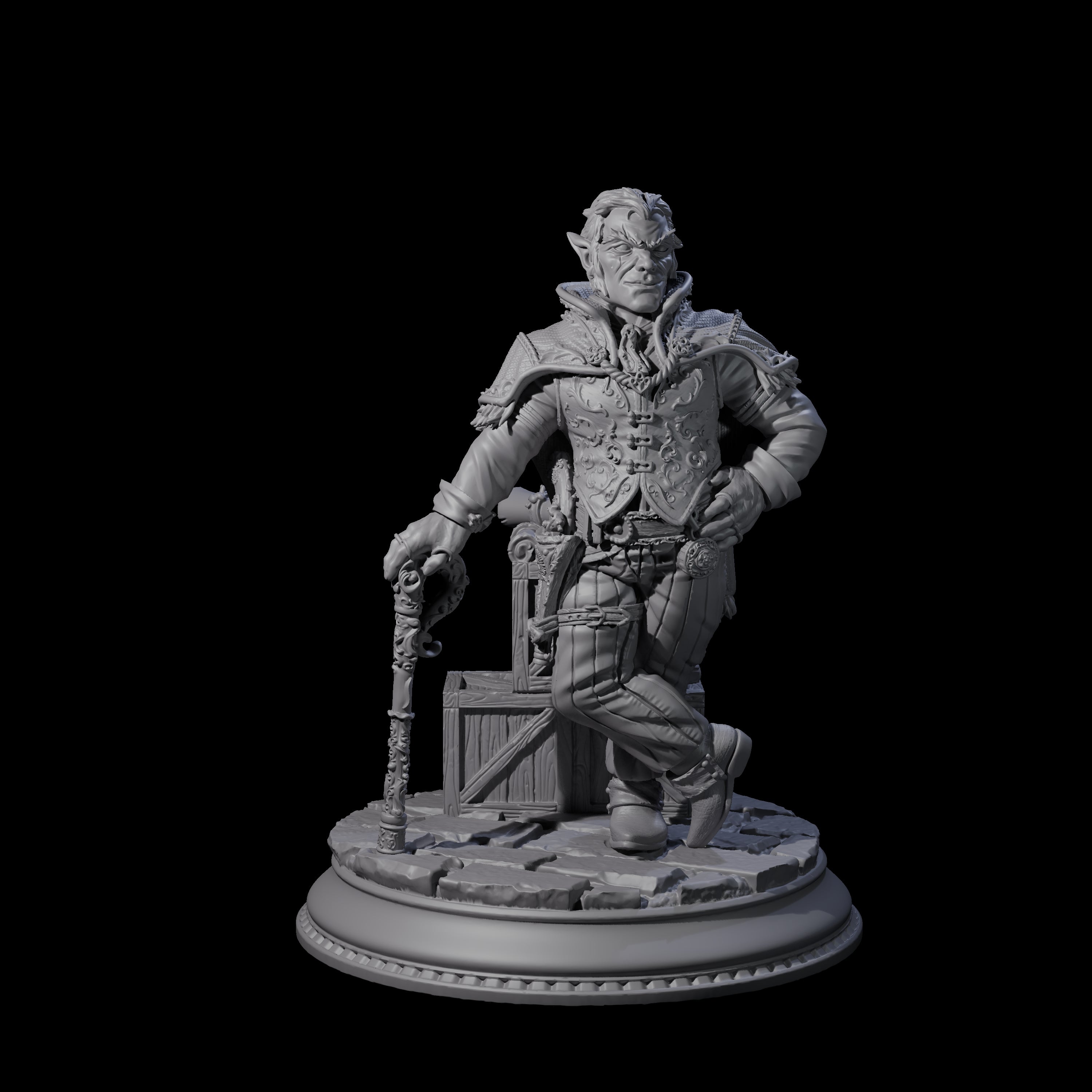 Shrewd Crime Boss Miniature for Dungeons and Dragons, Pathfinder or other TTRPGs