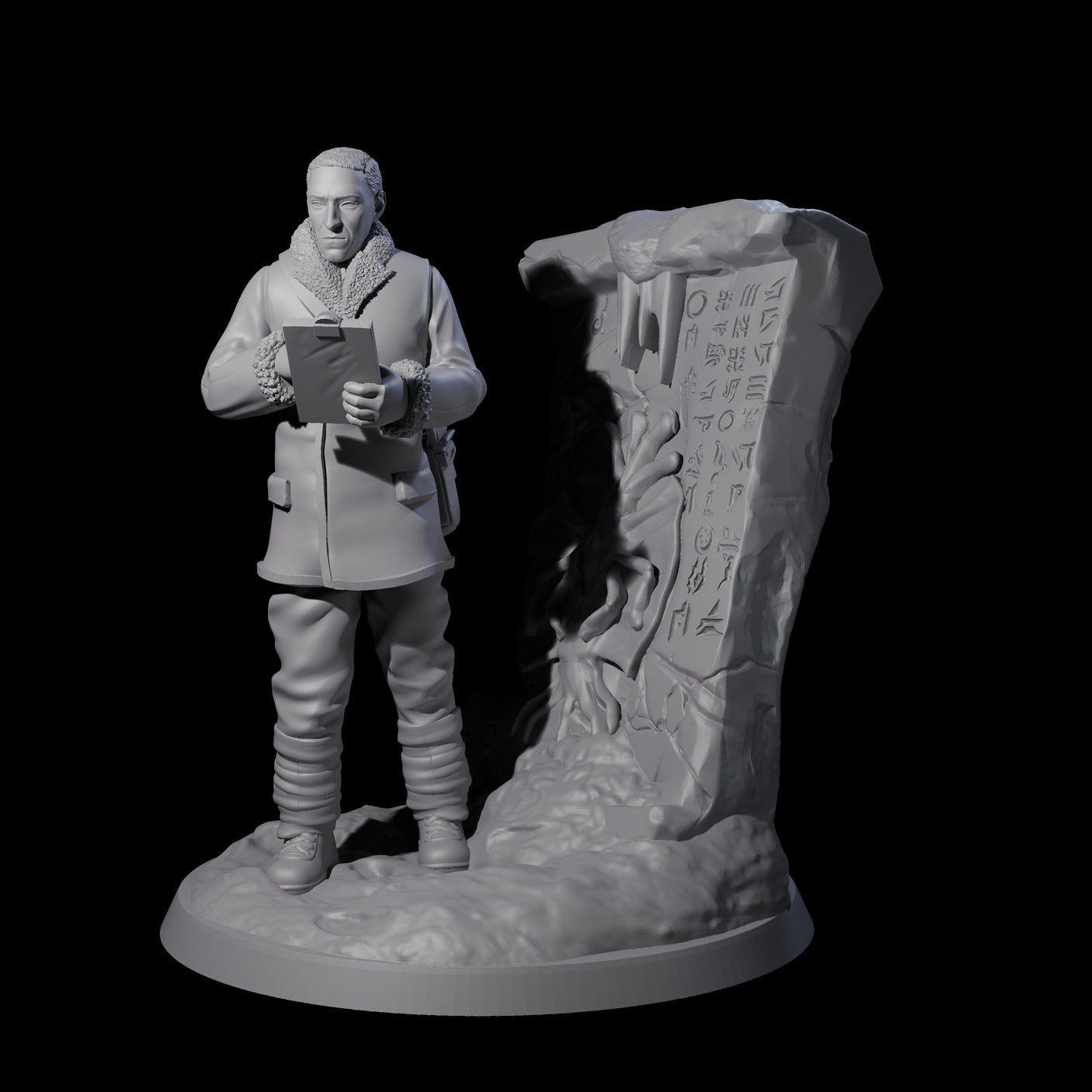 Shrewd Human Investigator Miniature for Dungeons and Dragons, Pathfinder or other TTRPGs